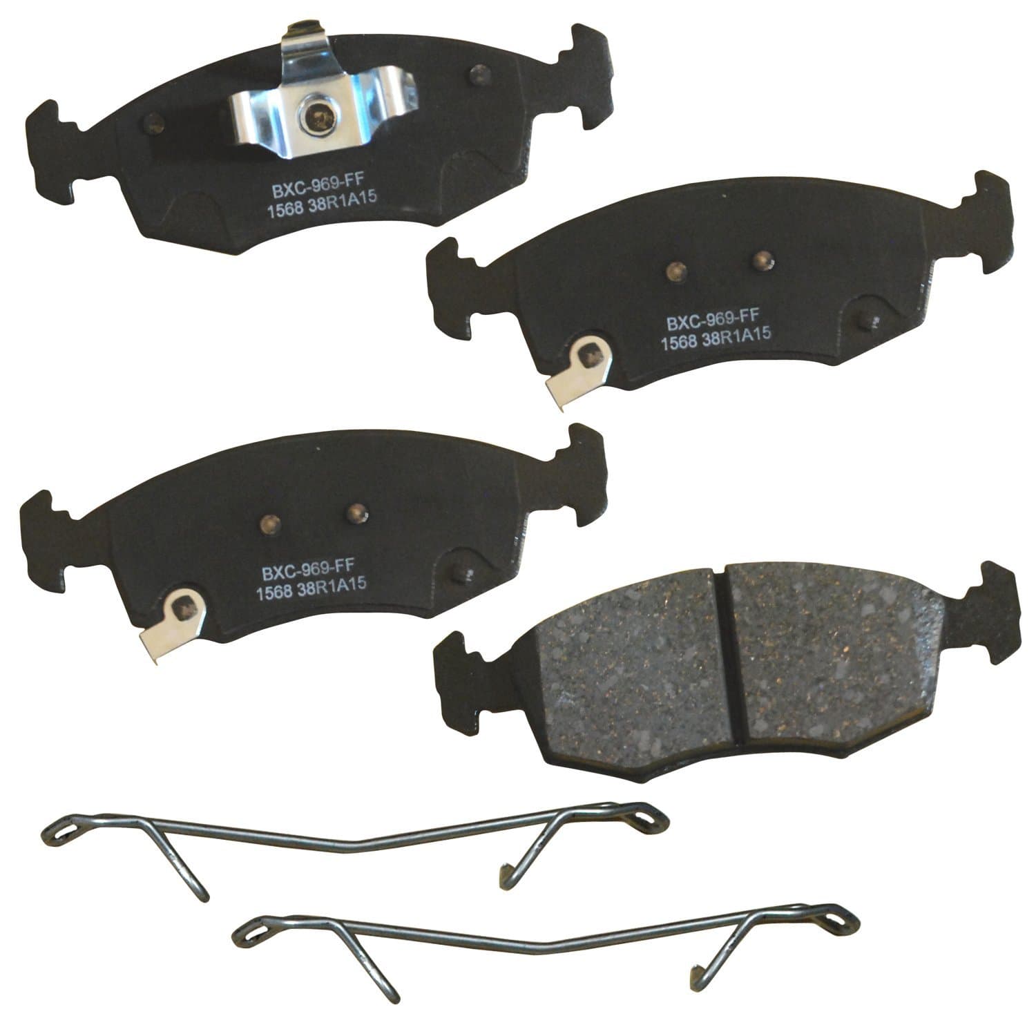 Bendix Premium SBC1568 Ceramic Front Brake Pads for Fiat 500 2017-2012, Palio 2011-2010, Palio 2020-2013