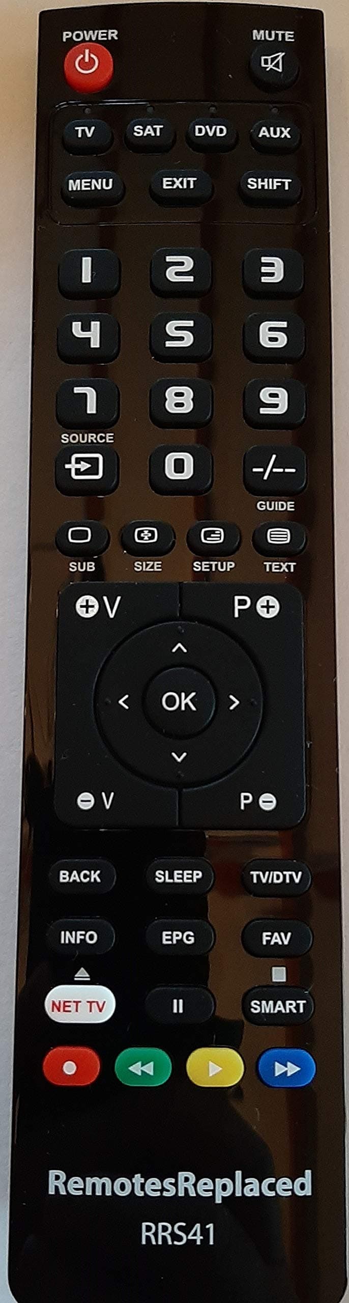 RemotesReplaced Compatible Remote Control for the BUSH LC-39GL12F