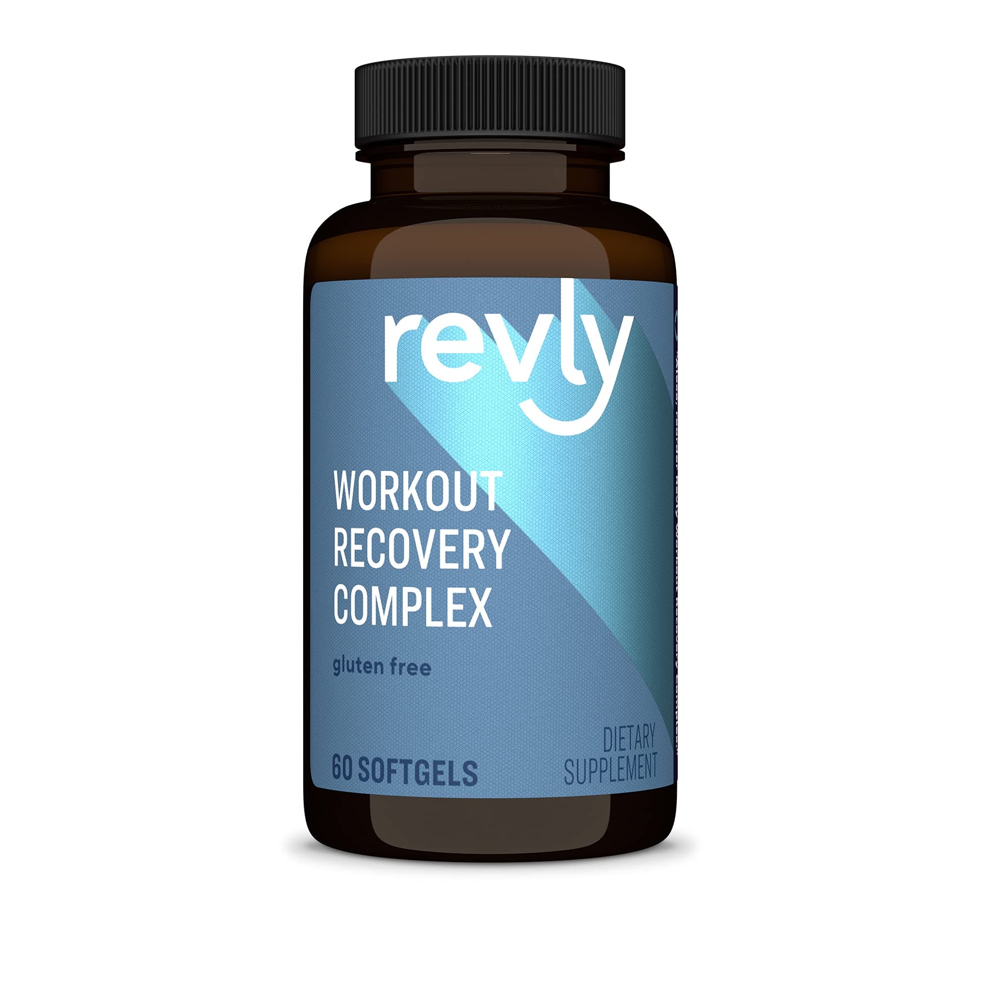 Amazon Brand - Revly Workout Recovery Complex, 60 Softgels, 1 Month Supply