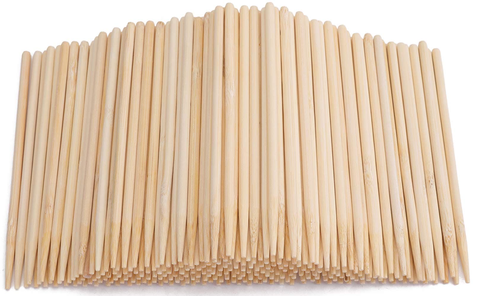 Yesland 1000 Pack Candy Apple Sticks - 5.5 Inch 5mm Sturdy Bamboo Sticks for Caramel - Wooden Skewer Sticks for BBQ, Corn Dog, Corn Cob, Cookie, Lollipop & Kabob