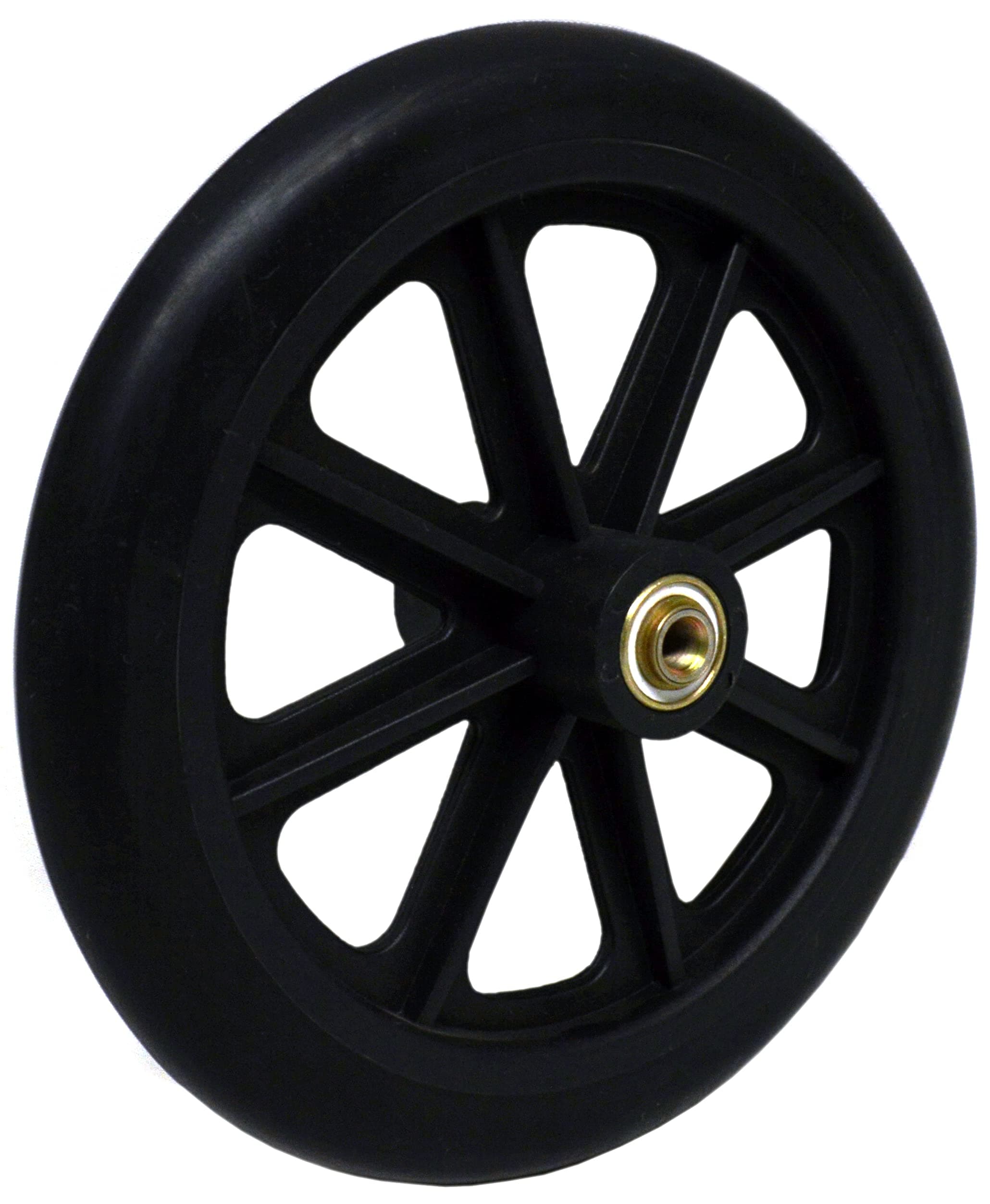 8" x 1" Heavy Duty Front Wheelchair Wheel (Each), 5/16" (8 mm) Bearing, 2-3/8" (60 mm) Hub Width, Fits Most Medline, Drive, Invacare, E&J, Guardian, Tuffcare, ALCO and other Manual Wheelchairs