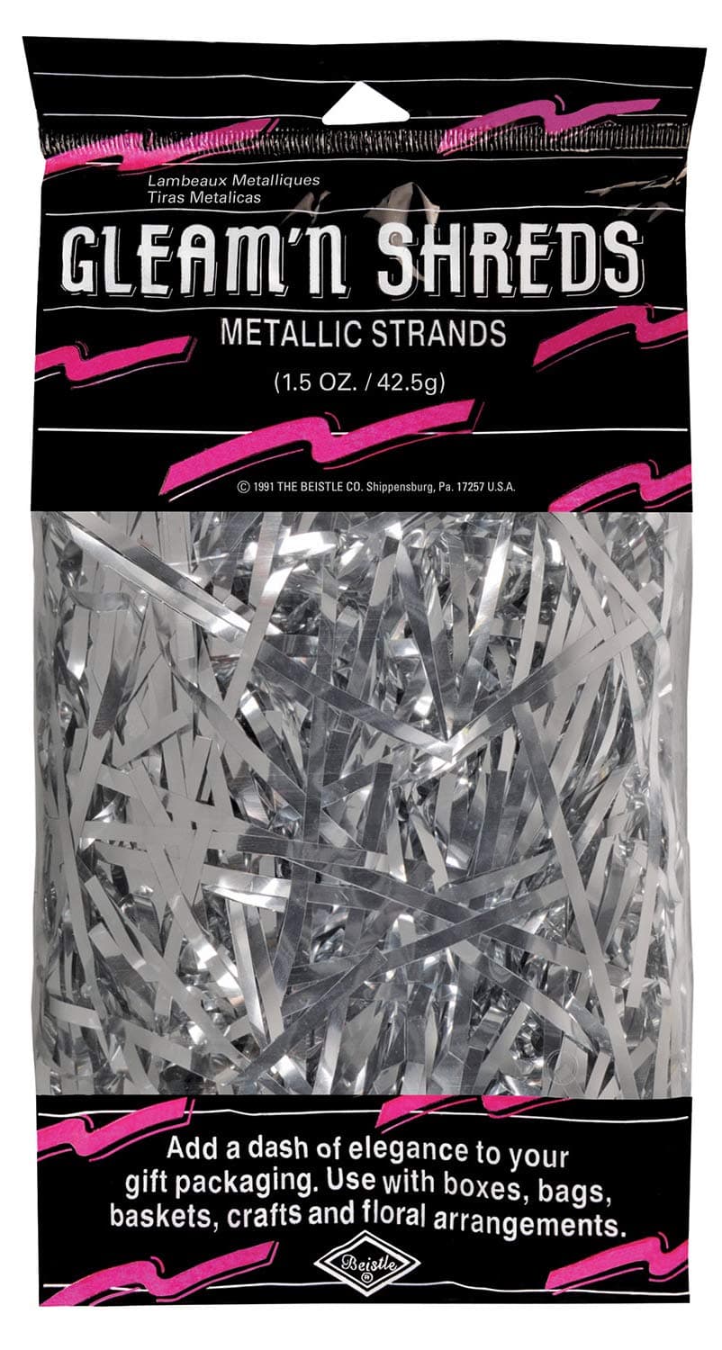 Gleam 'N Shreds Metallic Strands (silver) Party Accessory (1 count) (1.5 Ozs/Pkg)