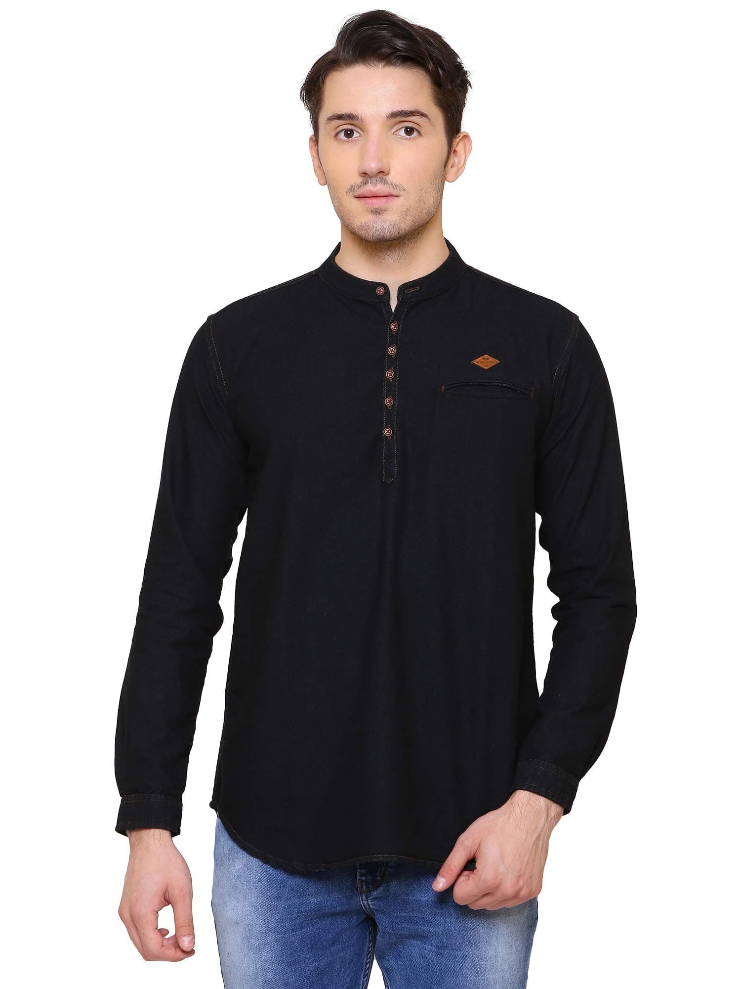 Kuons Avenue Men's Denim Regular Kurta