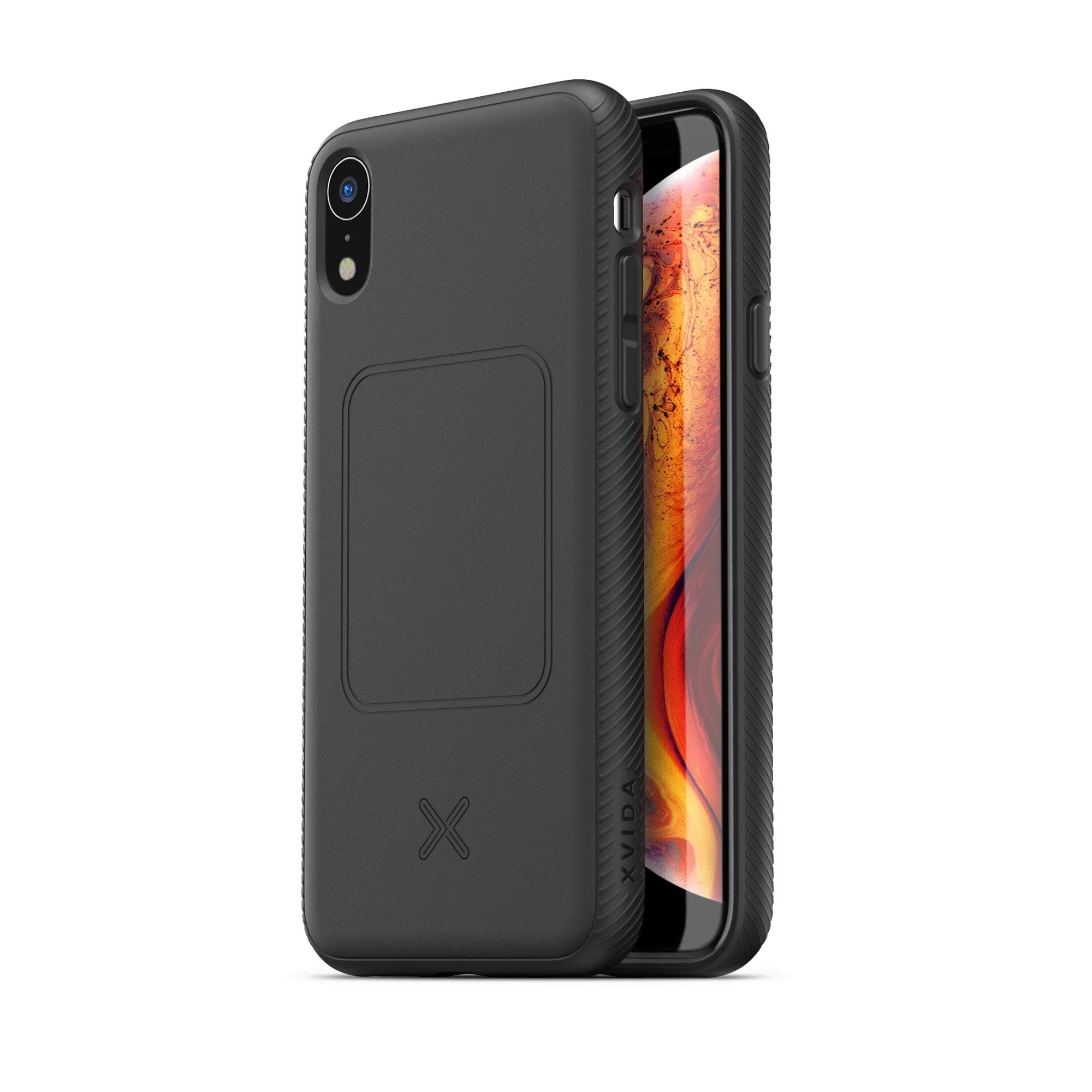 XVIDA Magnetic Slim Protective iPhone Xr Phone Case (Designed for XVIDA Magnetic Wireless Chargers) - Black