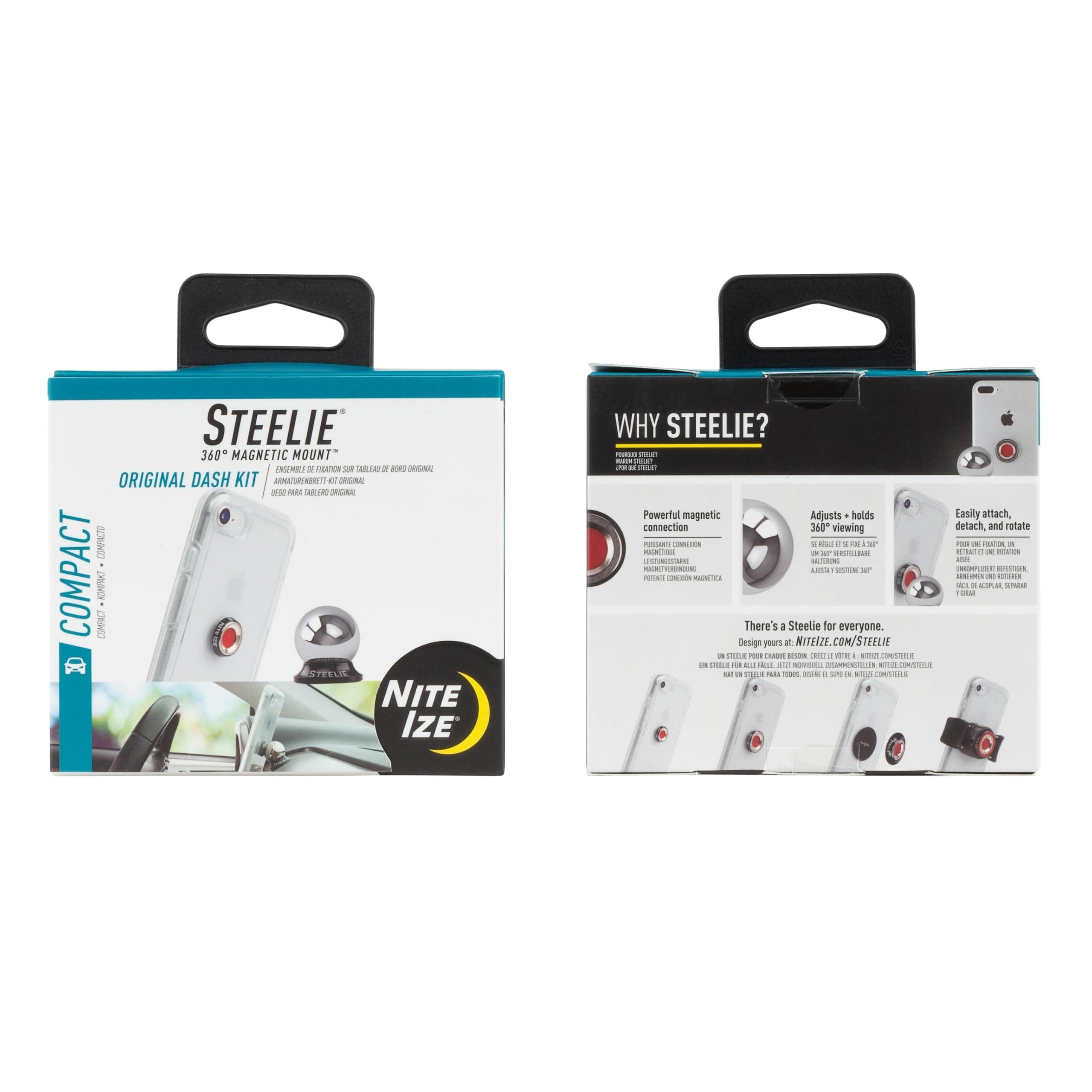 Nite Ize Steelie Dash Mount Kit - Magnetic Car Dash Mount for Smartphones