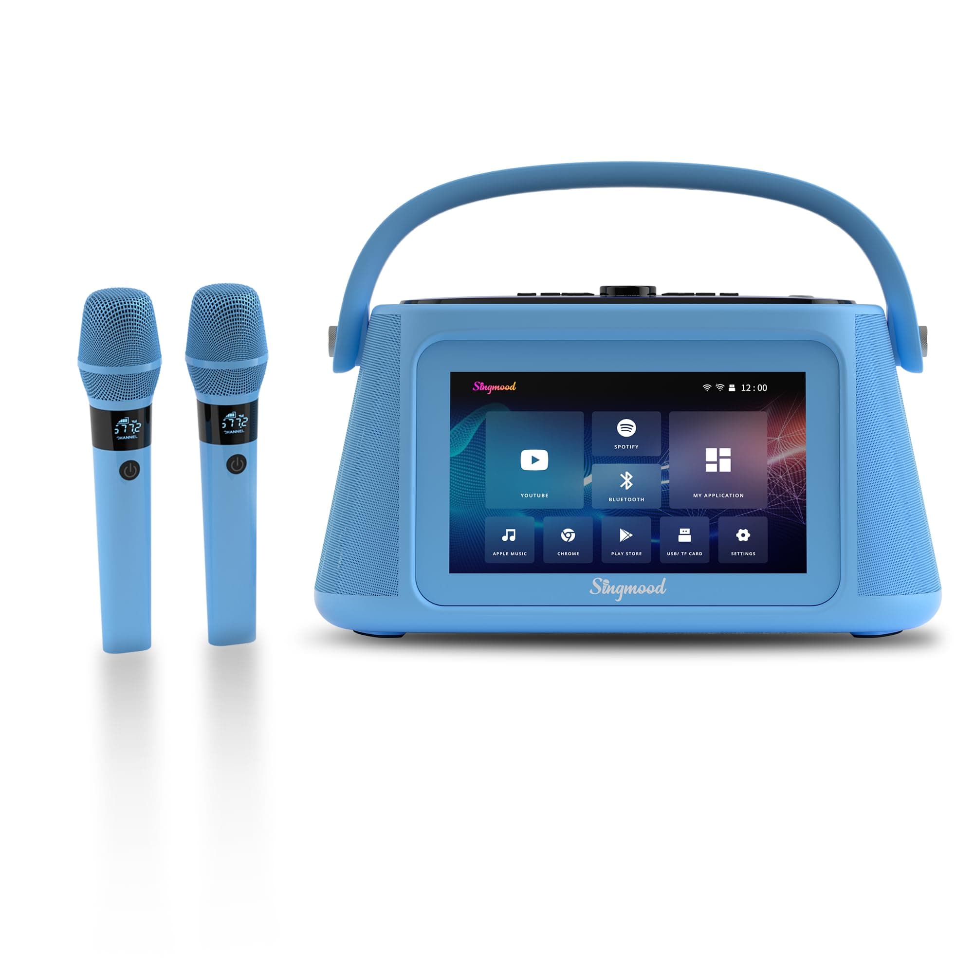 Karaoke Machine for Adults with Lyrics Display, Portable Built-in 14.1/16 Inches Tablet with 2 Wireless Microphones,800/1000W Peak Power Bluetooth Portable Karaoke System for Any Occasion (S63)