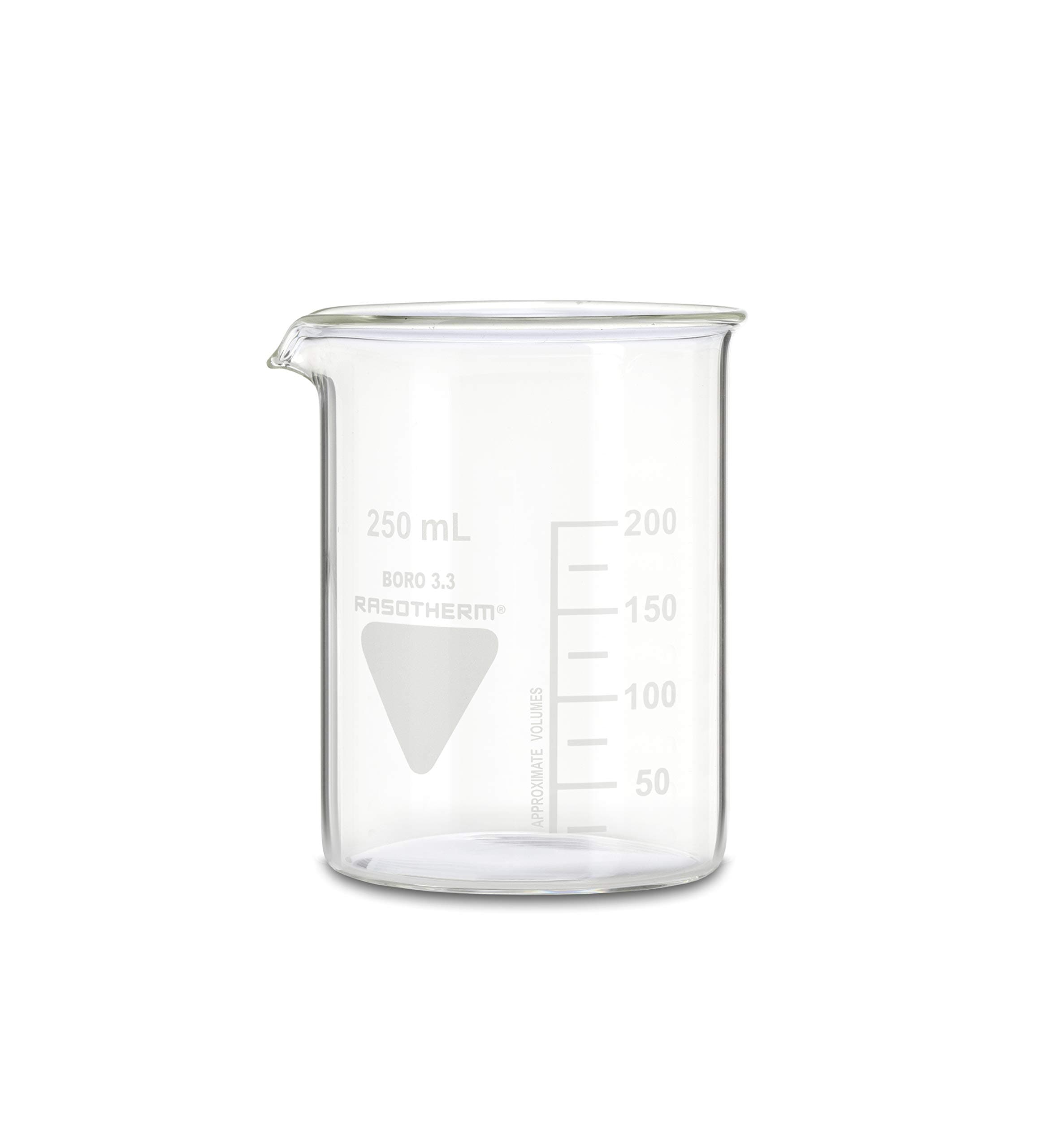 RASOTHERM Beaker Glass Low Shape with Spout (Boro 3.3) 250 ml