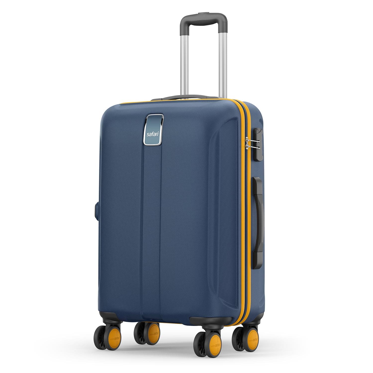 Thorium Neo 8 Wheels 66 Cm Medium Check-in Trolley Bag Hard Case Polycarbonate 360 Degree Wheeling System Luggage, Trolley Bags for Travel, Suitcase for Travel, Graphite Blue, Neo-Graphite