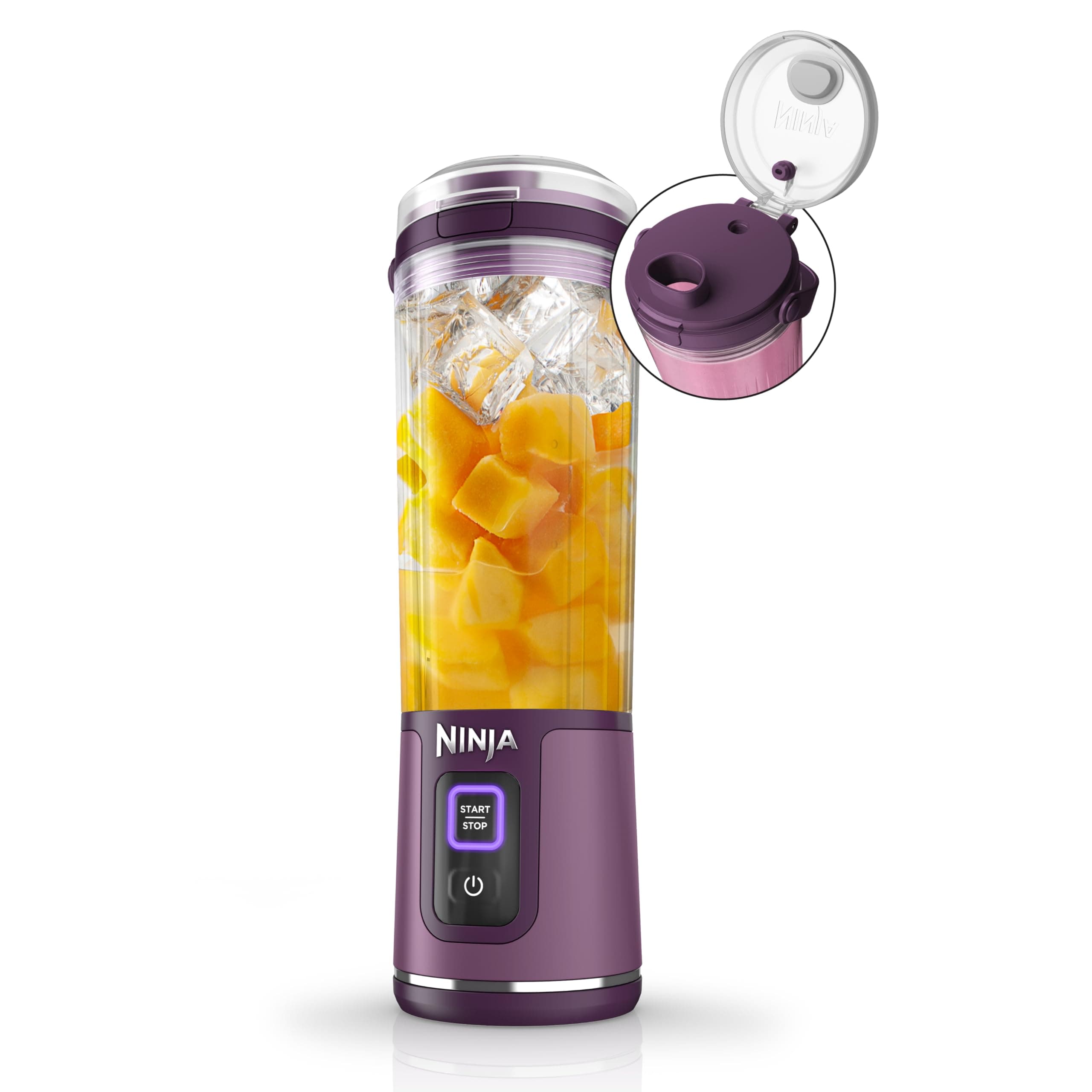 BC151PR Blast Portable Blender, Cordless, 18oz. Vessel, Personal Blender-for Shakes & Smoothies, BPA Free, Leakproof-Lid & Sip Spout, USB-C Rechargeable, Dishwasher Safe Parts, Passion Fruit