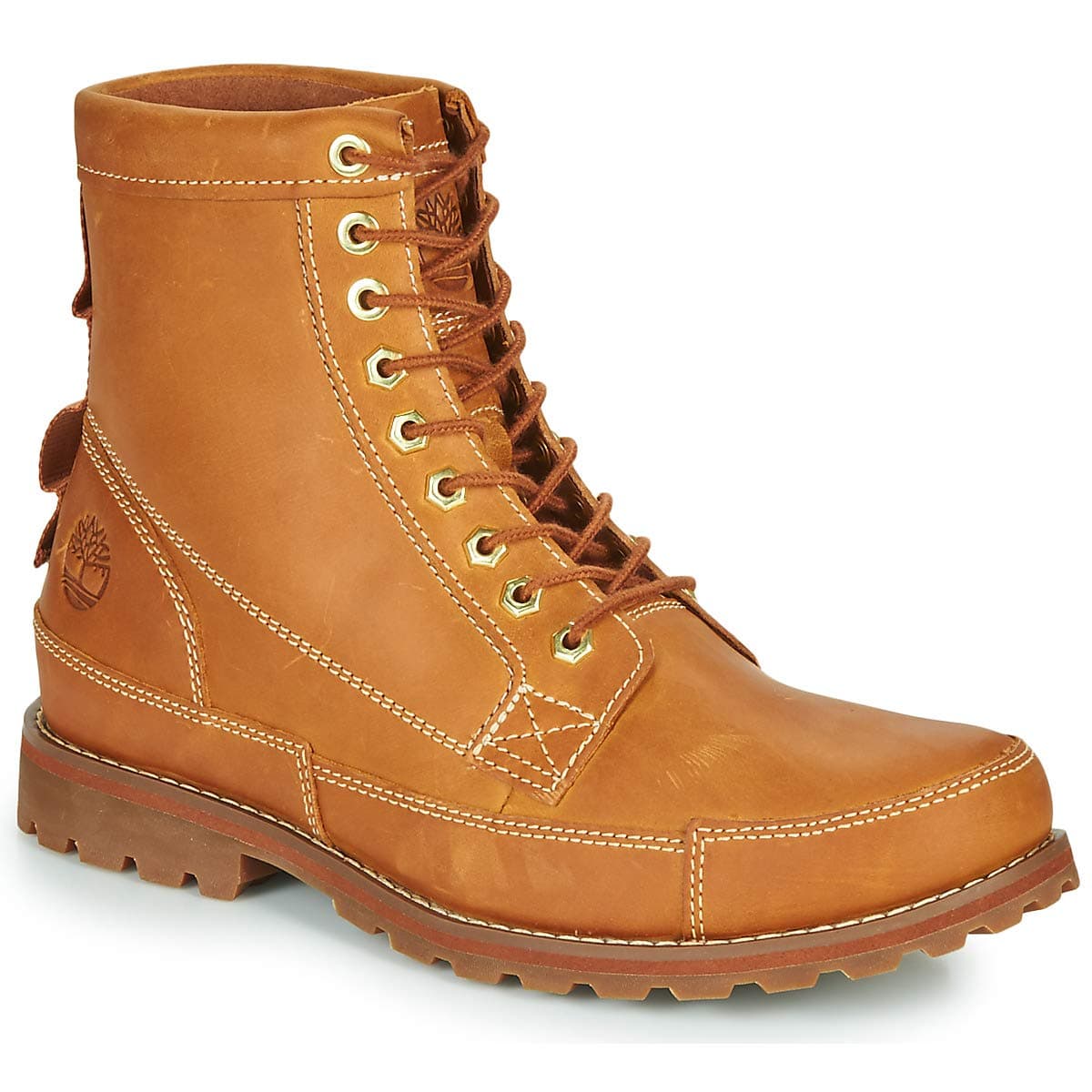 Timberland Earthkeepers Rugged Original Leather 6" Boot Wheat Lite Leather Full Grain 14 EE - Wide