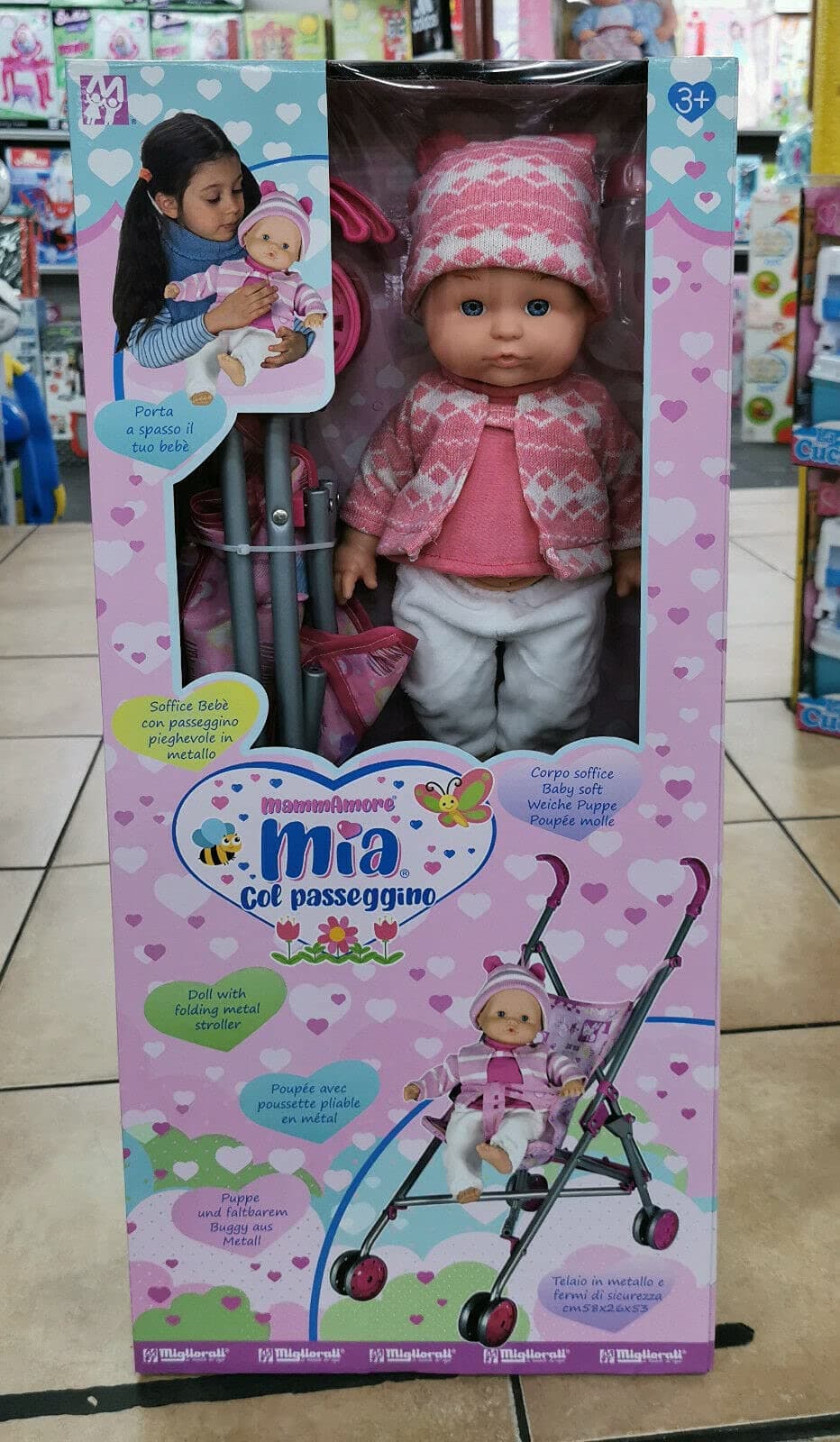 Migliorati MiglioratiB029 Stroller Bebe, Multi Color