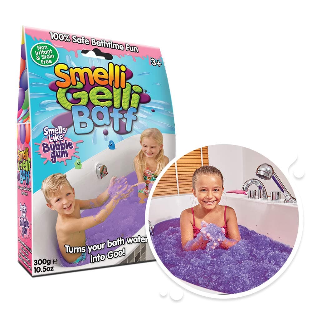 Smelli Gelli Baff Bubblegum from Zimpli Kids, 1 Bath or 6 Play Uses, Magically turns water into thick, colourful goo, Arts & Crafts for Children, Birthday Present, Vegan Friendly & Cruelty Free