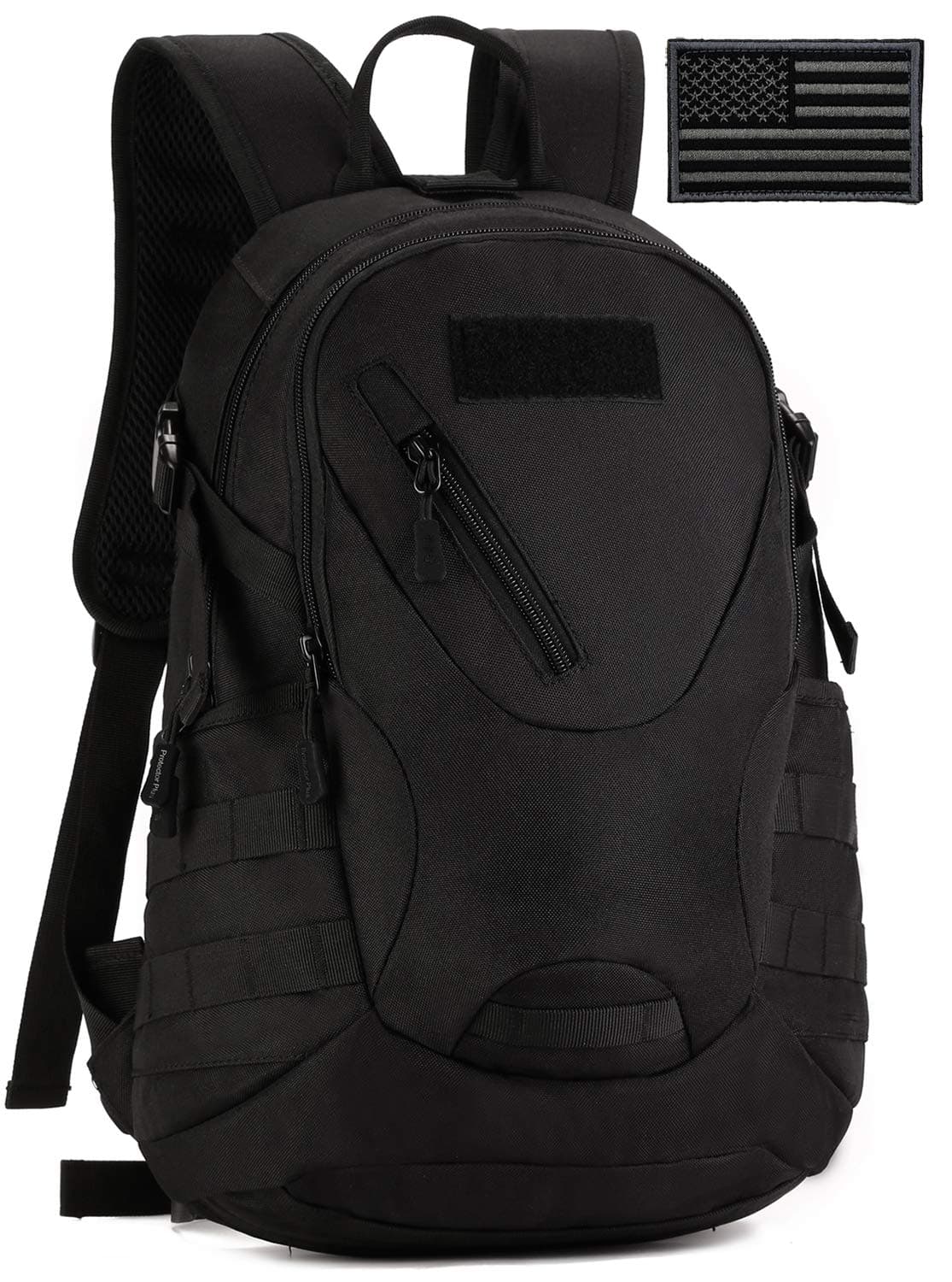 Protector Plus Tactical Motorcycle Backpack Small Military Daypack (Patch Included)