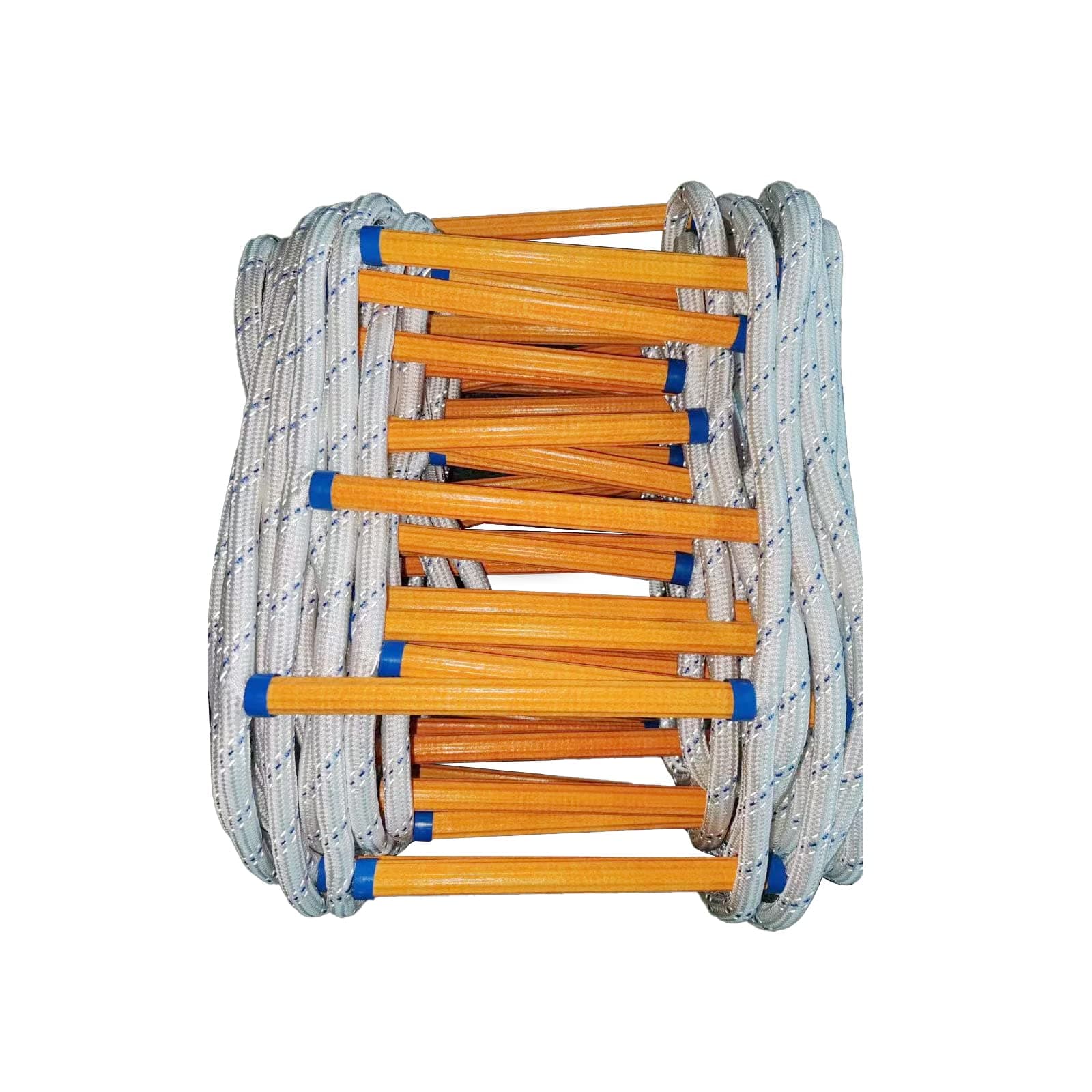 Rope Ladder,9.8 Feet Emergency Fire Escape Ladders Flame Resistant Safety Rope Ladder with Hooks,Fast to Deploy Sturdy and Strong Portable and Reusable 2 Story,Weight Capacity up to 2000 Pounds