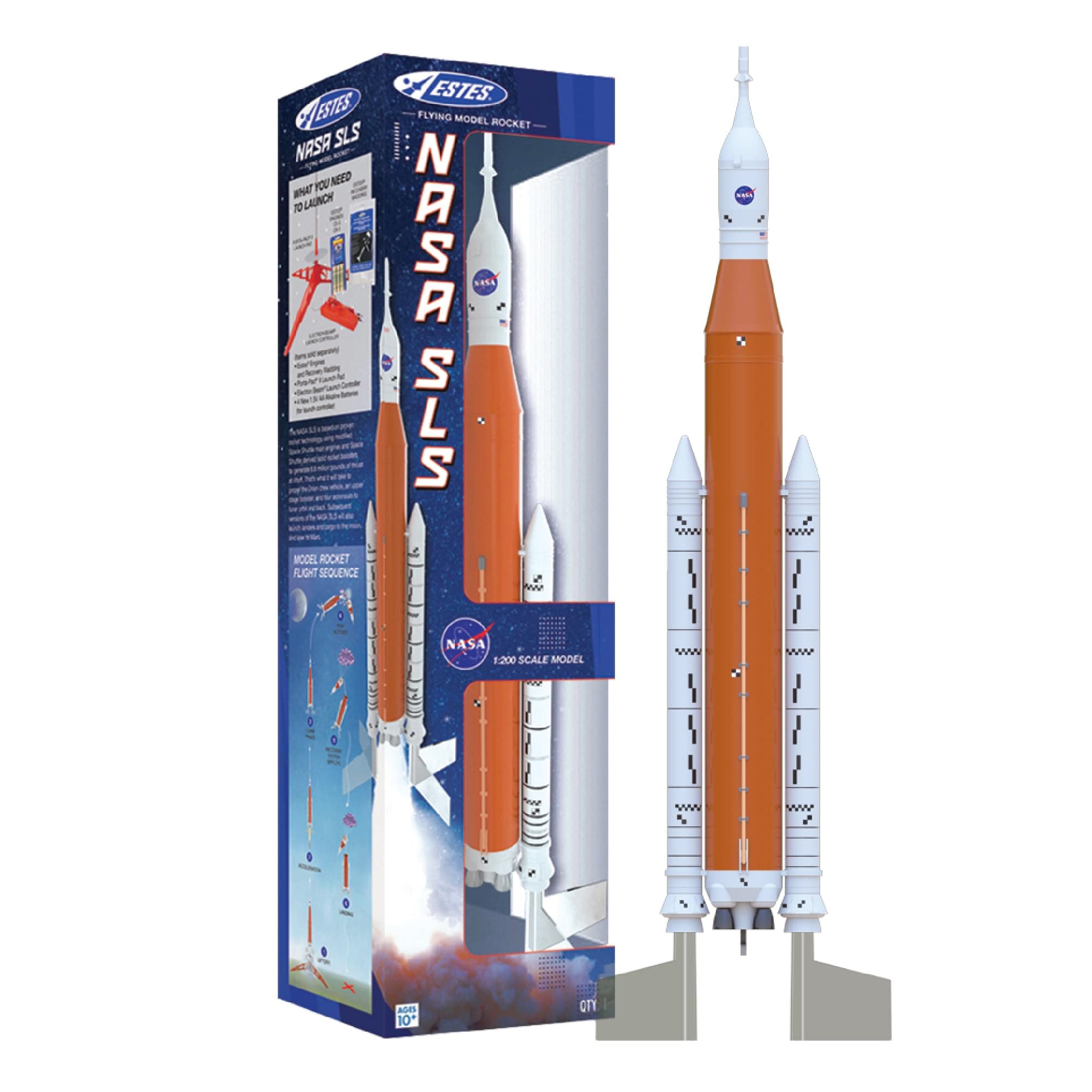 2206 NASA SLS Scale Rocket-Building Kit, Beginner Flying-Rocket-Model Kit for Ages 10+