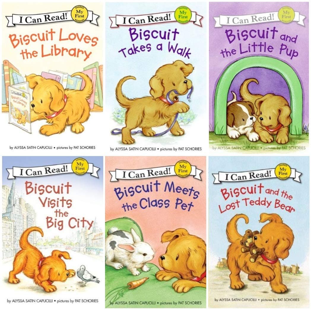 I Can Read : Biscuit and the Lost Teddy Bear, Biscuit Loves the Library, Biscuit Visits the Big City, Biscuit Meets the Class Pet, Biscuit and the Little Pup, Biscuit Takes a Walk - 6 Book Set
