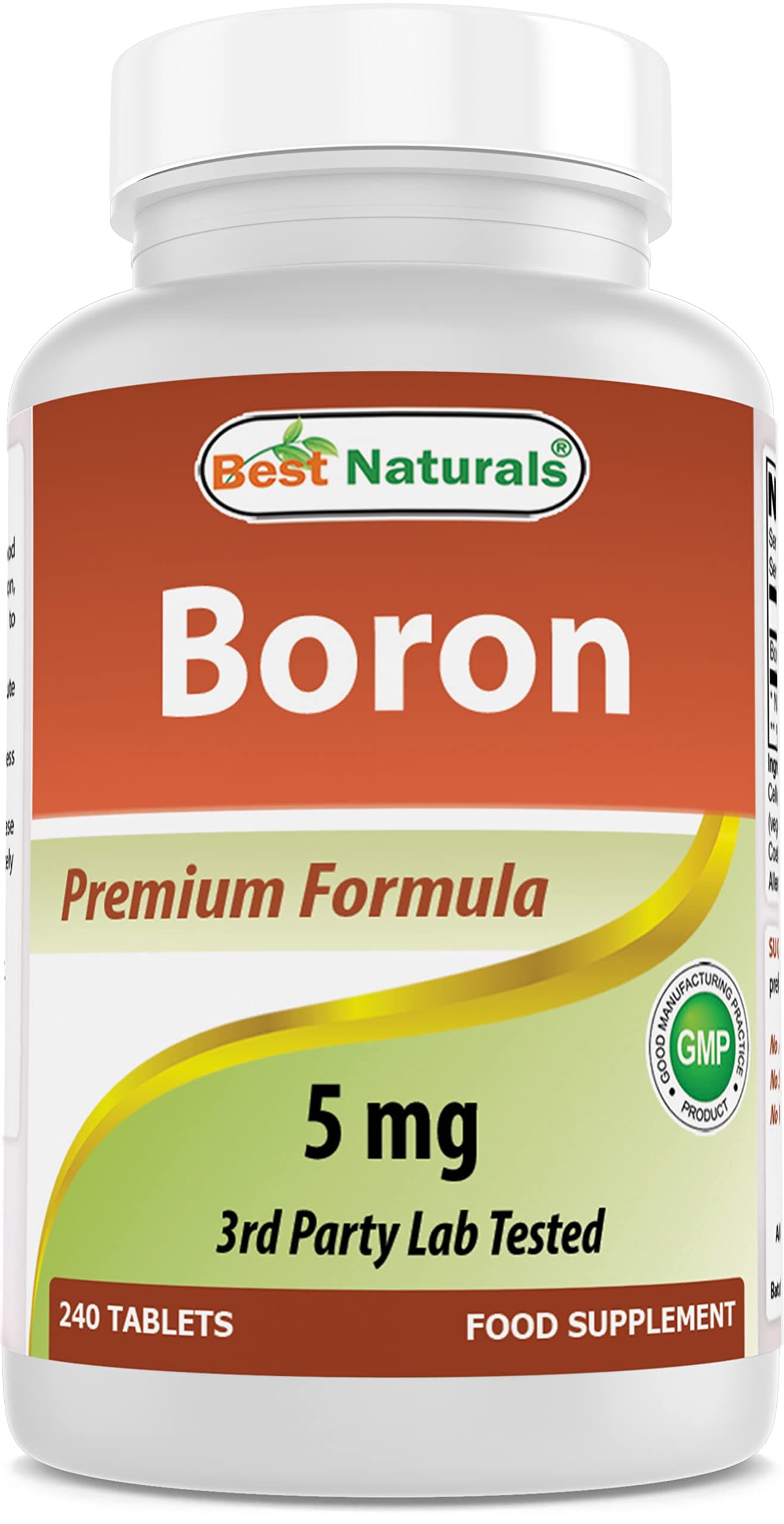 Best Naturals Boron Supplements 5 mg 240 Tablets