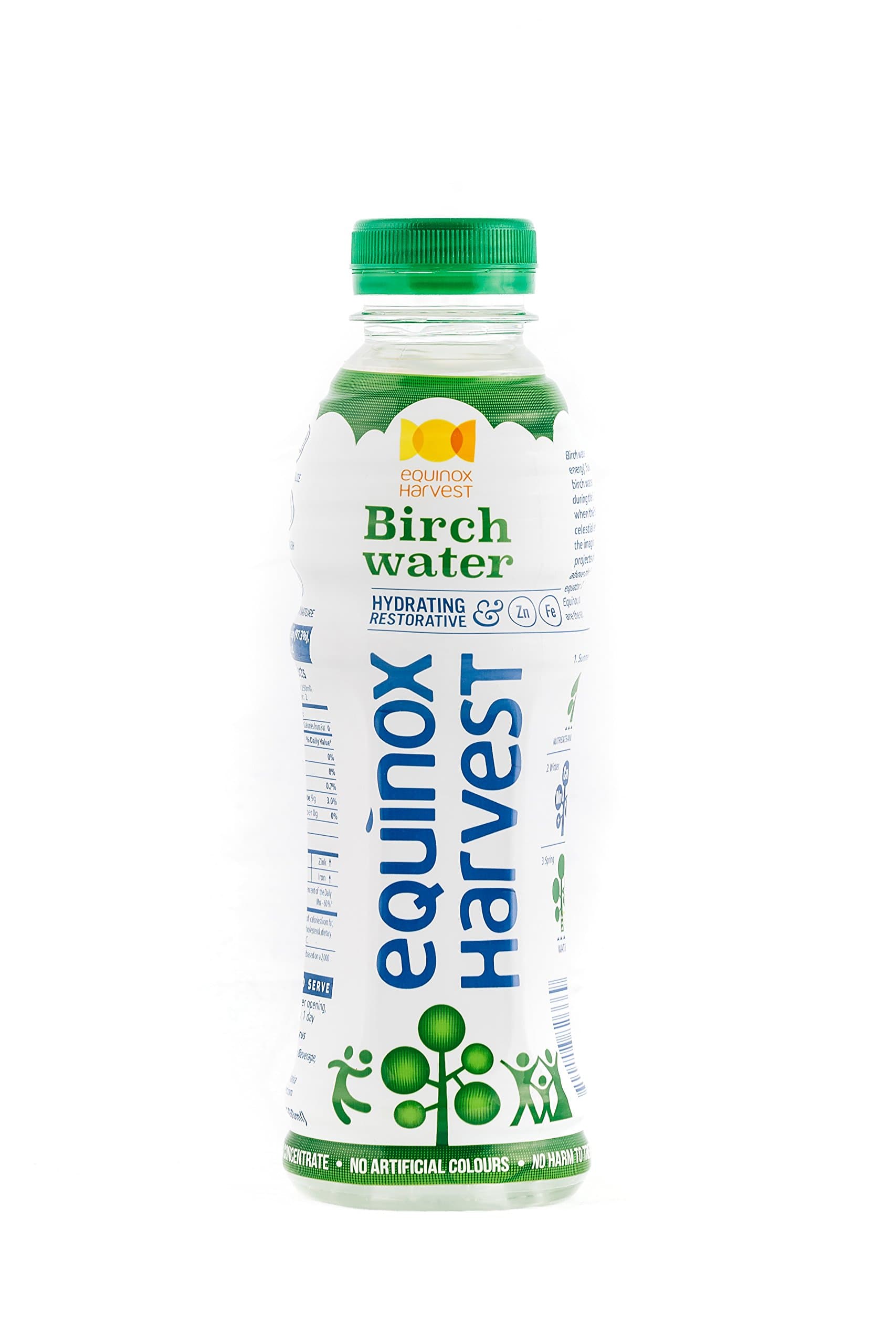 EQUINOX HARVEST REGULAR Birch Water / 16.9 Fl. Oz. (500ml) x 15 Bottles / Tapped from Birch Trees / Natural Ingredients