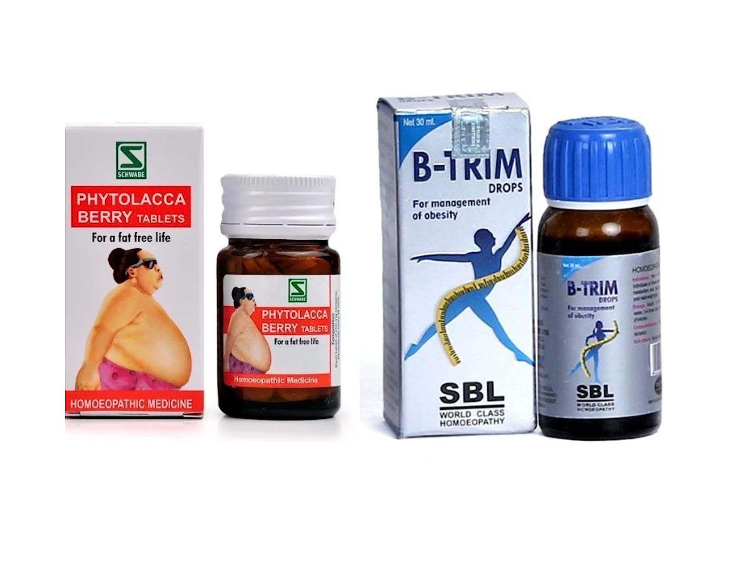 SBL B Trim Drops & Phytolacca Berry Tablets WSI Combo