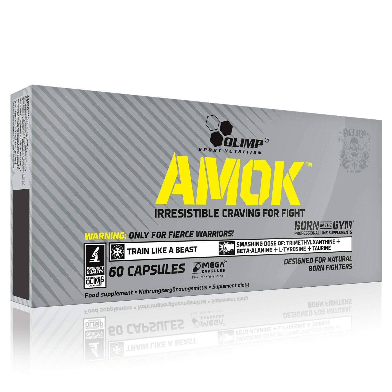 Amok - 60 caps energy power strength stimulation focus performance Nutrition