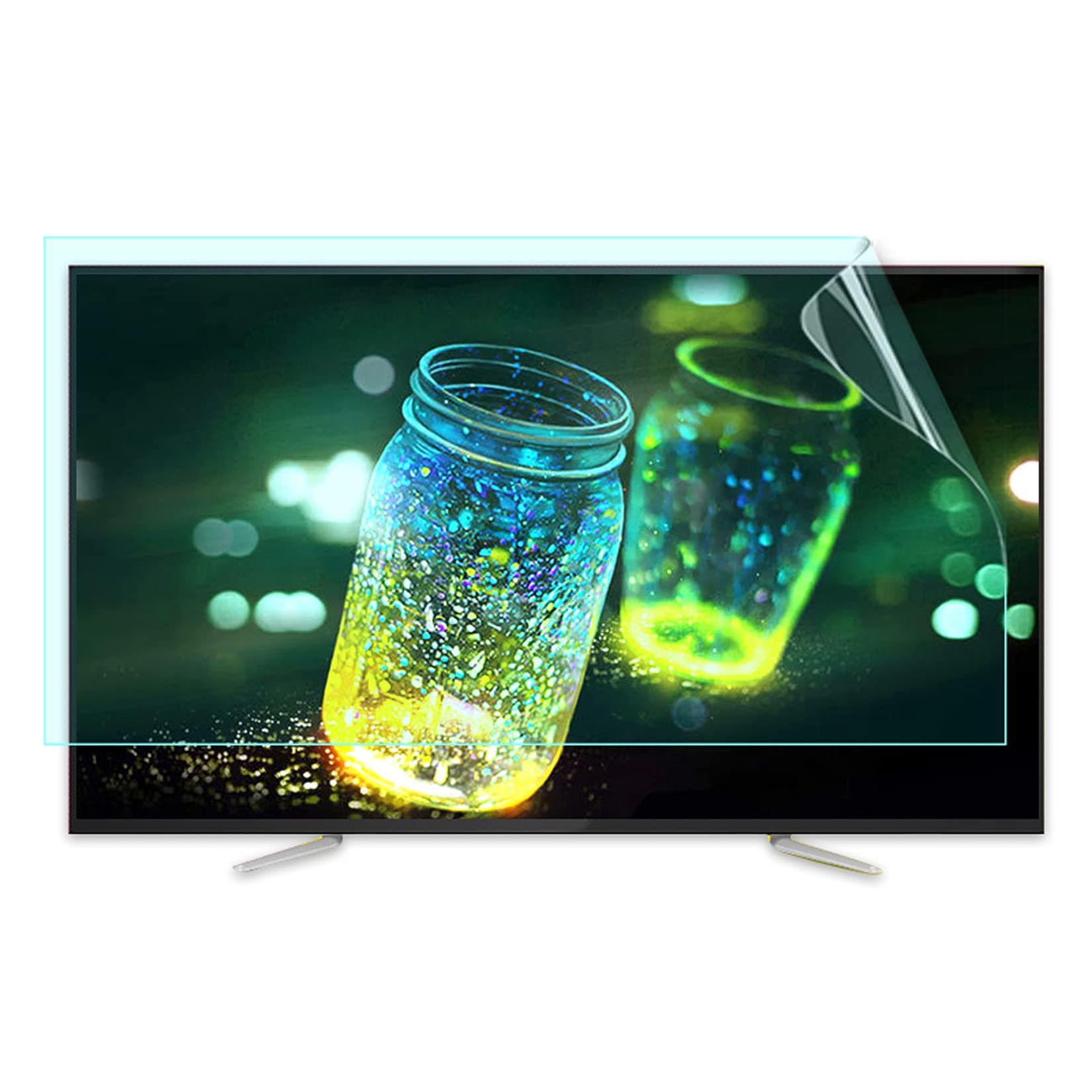 32-75 Inch Anti Blue Light Screen Protector Film Matte TV Monitor Screen Protector Reduce Eye Fatigue Anti Reflectivee Anti Glare filter for LCD LED OLED HDTV Screen