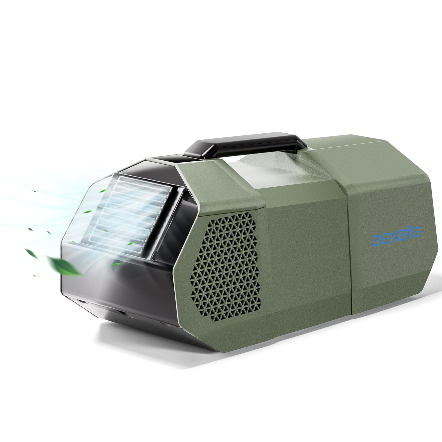 Portable Air Conditioner, 1,500 BTU Tent A/C Unit with Fan Modes for Outdoors Truck Van Camping, Windowless and Dual Hoses, Small and Lightweight