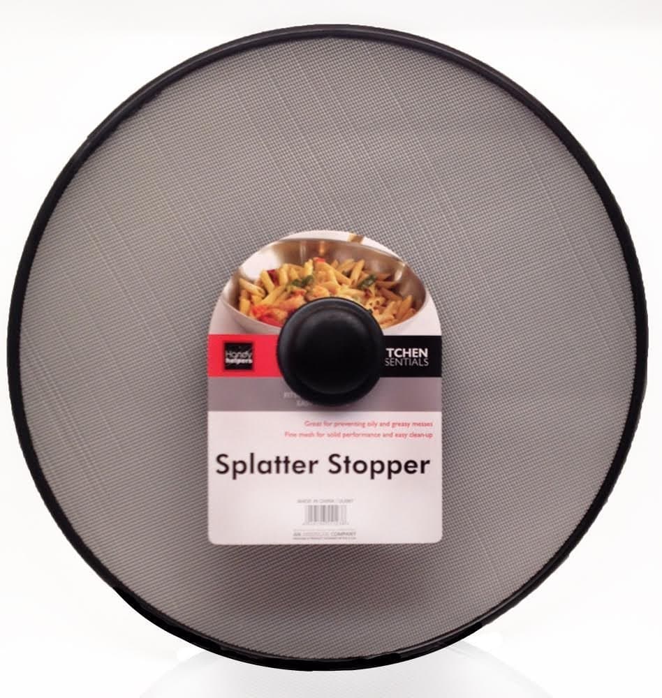 Splatter Screen Cover - 13 Inch - Lid For Your Skillets or Any Other Cooking Wares - Essential for Deep Fry, Stir Fry, Shimmer, and Any Other Open Lid Cooking. Stop the messy splatting. Convenient Center Nob Design.