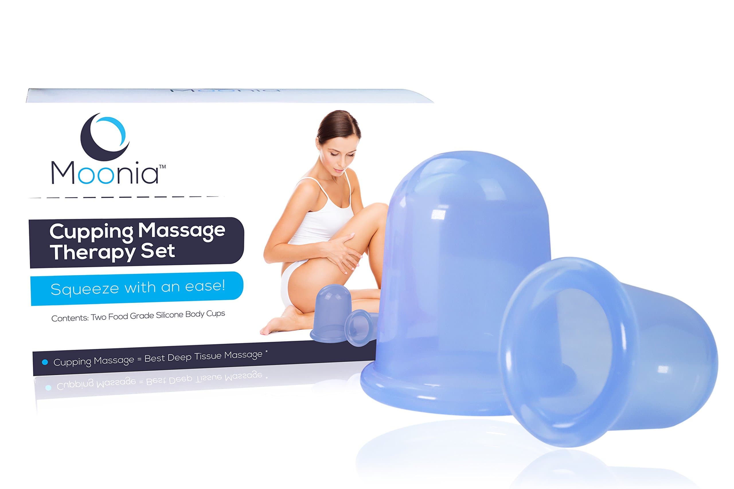 Anti Cellulite Cup Therapy Set - Silicone Suction Cups for Lymphatic Drainage, Cellulite Massager - Anti Cellulite Vacuum Cup Cupping Set