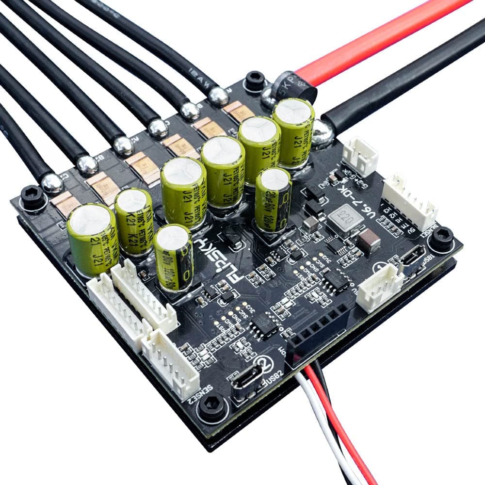 Flipsky Dual FSESC6.7 Plus with Anti-Spark Switch Integrated Based on VESC6 Electric 100A 12S ESC Speed Controller for Electric Skateboard