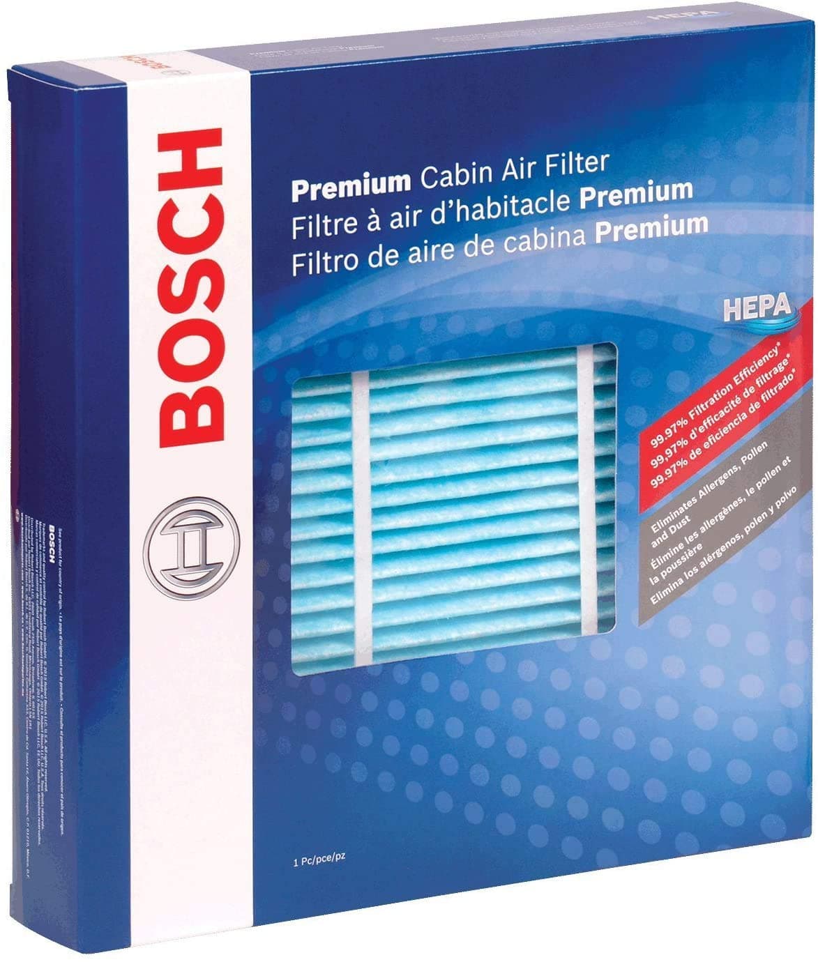 BOSCH 6089C HEPA Cabin Air Filter - Compatible with Select Kia Soul, Soul EV