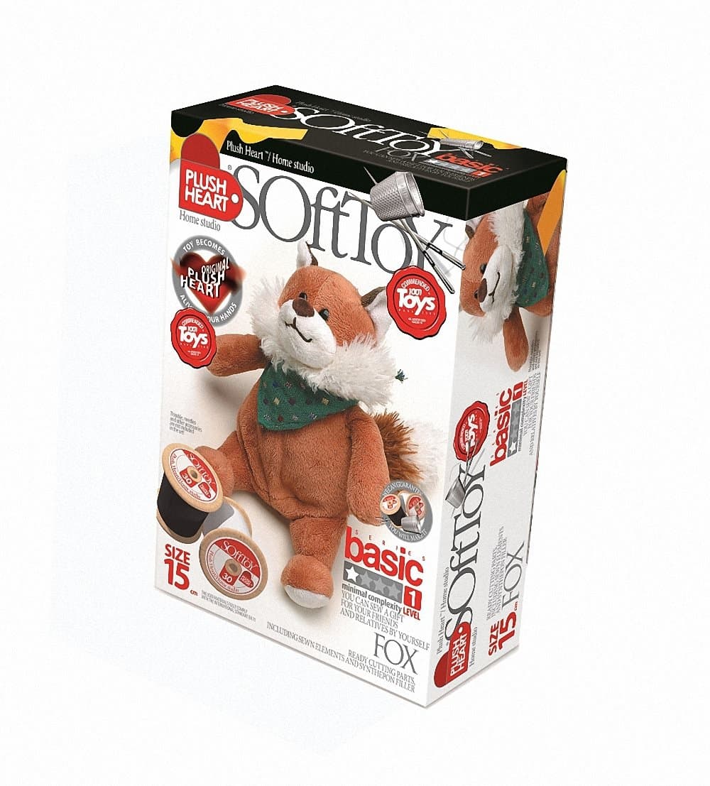Plush Hearts15 cm Fox Sitting DIY Toy