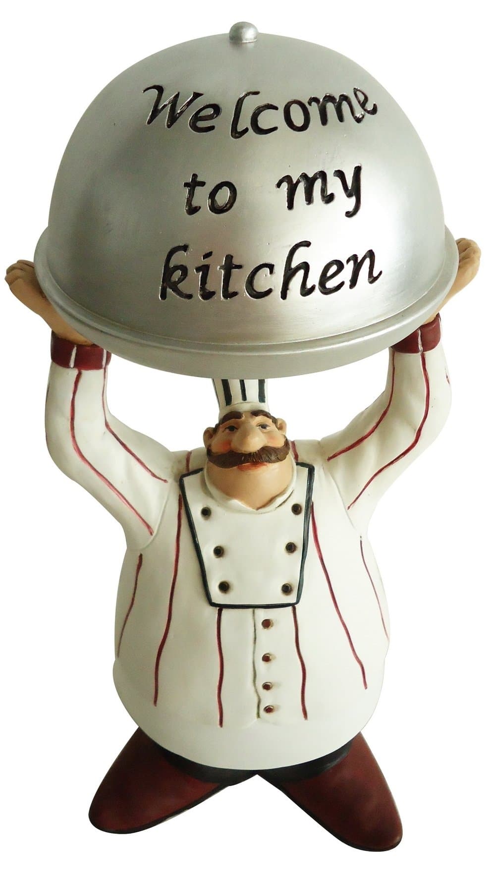 Fat Chef Kitchen Welcome Table Top Art Cooking Statue Figure D64262