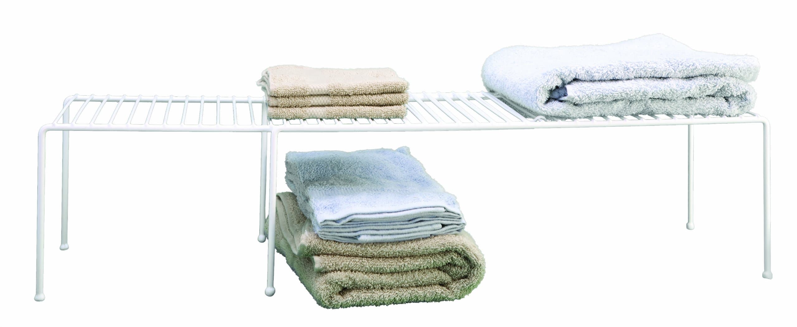 Panacea Grayline 40723 Closet Stretch-A-Shelf, White