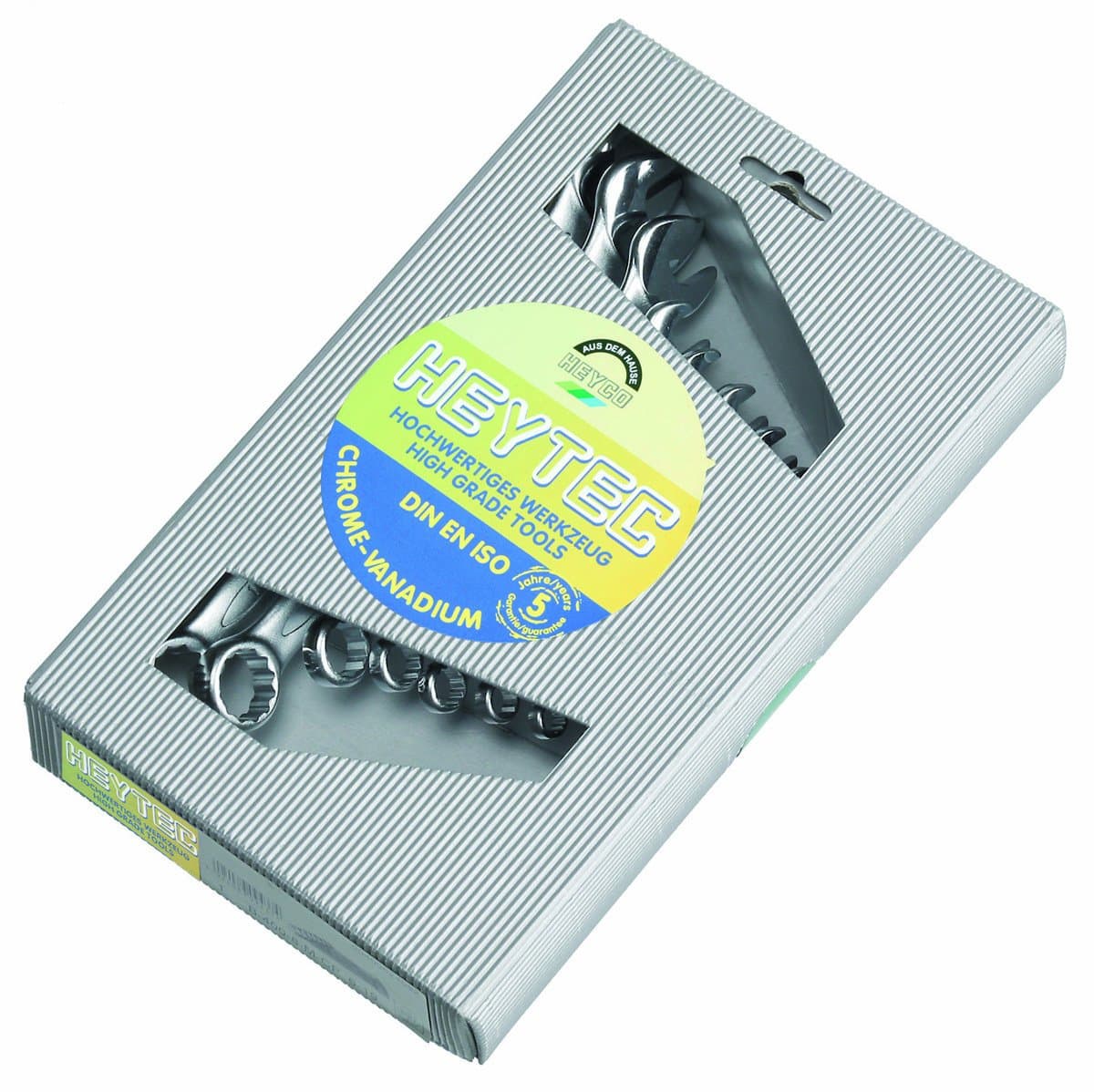 Heytec 50810824280 B 50810-8-M Combination Wrench, Silver, Set of 8 Piece