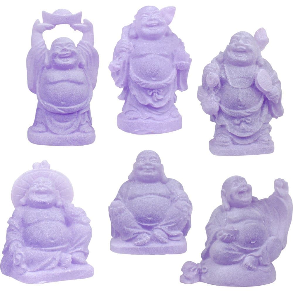 Polyresin Buddha Figurines Purple