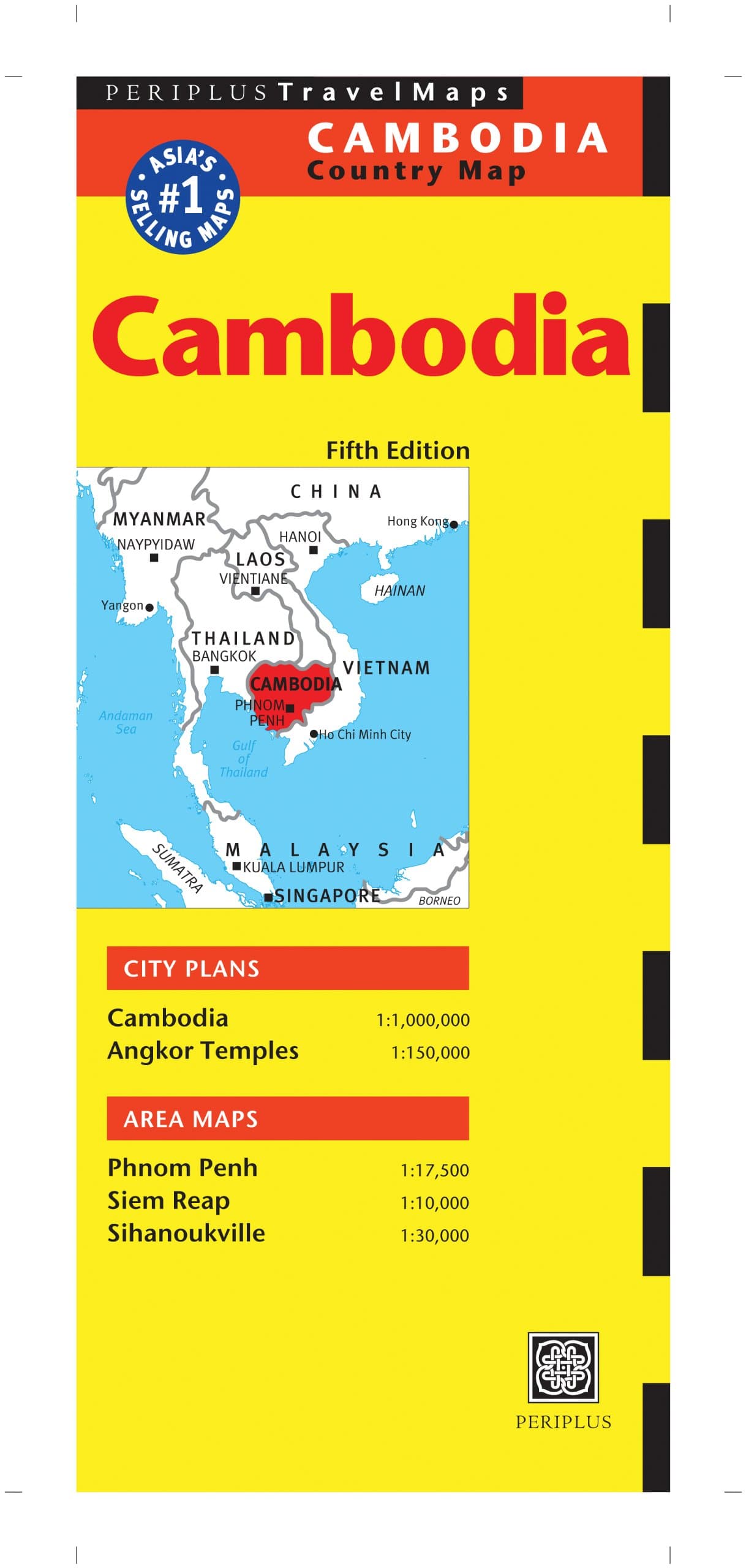 Cambodia Travel Map Fifth Edition (Periplus Travel Maps) Map – Folded Map, 24 April 2014