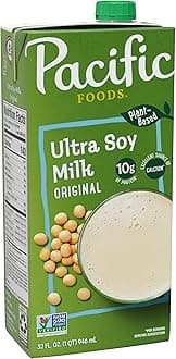 Pacific Foods Original Ultra Soy Milk, Plant Based Milk, 32 oz Carton