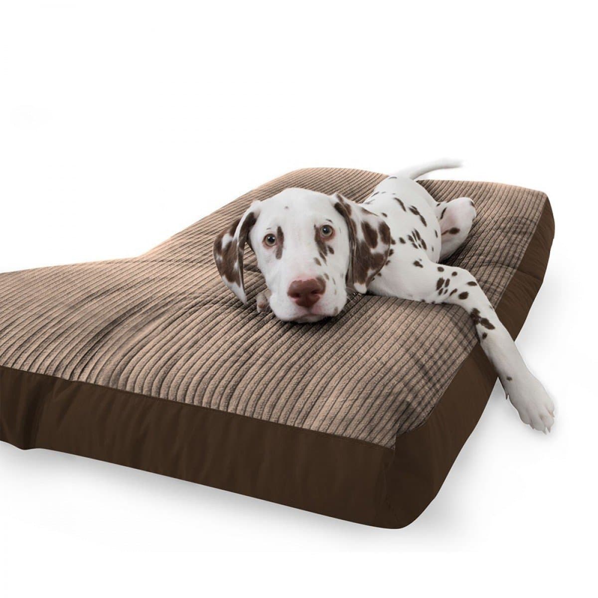 rucomfy Luxury Jumbo Cord Dog Bed, Medium, Mocha