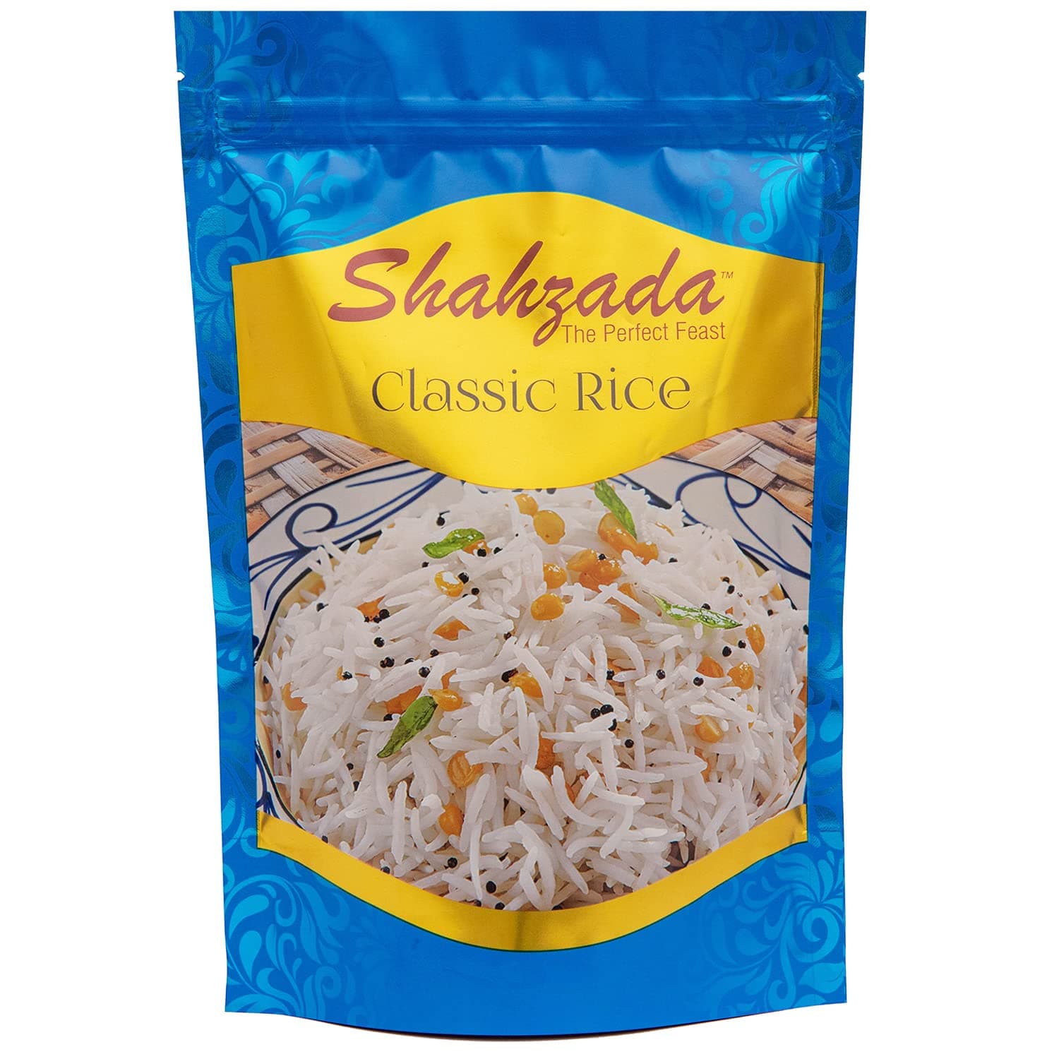 Shahzada Classic White Rice 02 lbs - Great Fragrant Rice for Daily Use, Aged, Aromatic, Flavorful & Slender, Quick Cooking. Everyday - Vegan, GLUTEN FREE, Non-GMO, Low Sodium, No Cholesterol, Resealable Zip-Lock Bag to Seal Freshness - 02 Pound Packing – 32 Oz
