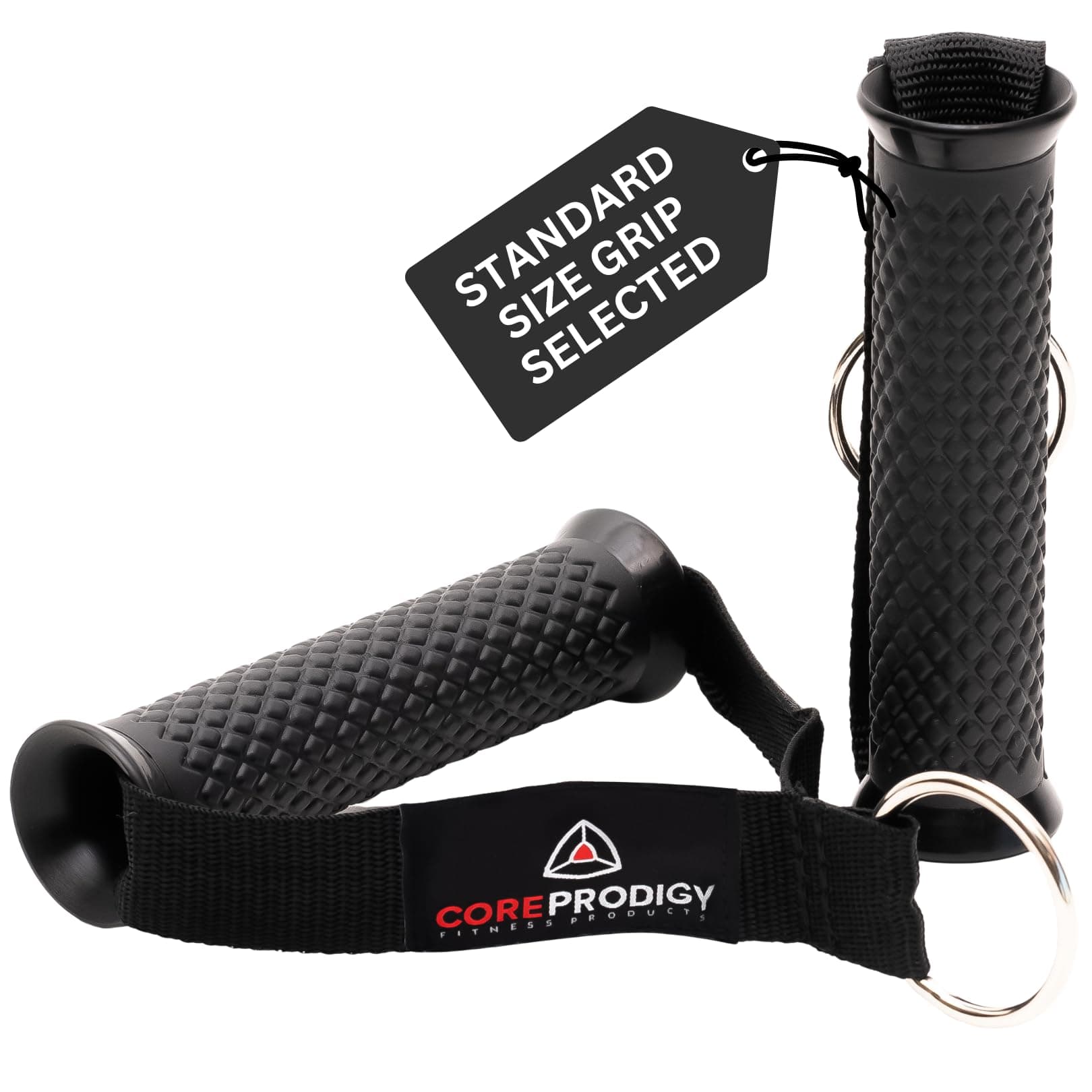 - Core Prodigy Heavy Duty Exercise Handles - Grip Attachments for Cable Machine Pulleys, Gym Equipment, Resistance Bands, and Weight Lifting