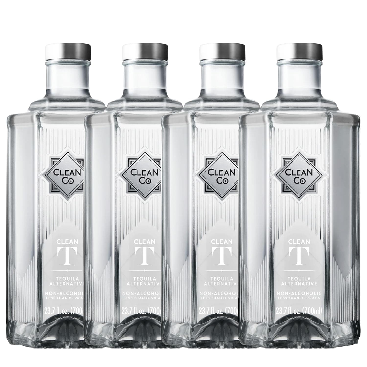 Clean Co Non-Alcoholic Tequila Alternative 700ml Bottle | Made in England | Premium Alcohol-Free Spirit | Sugar Free, Gluten Free Spirits