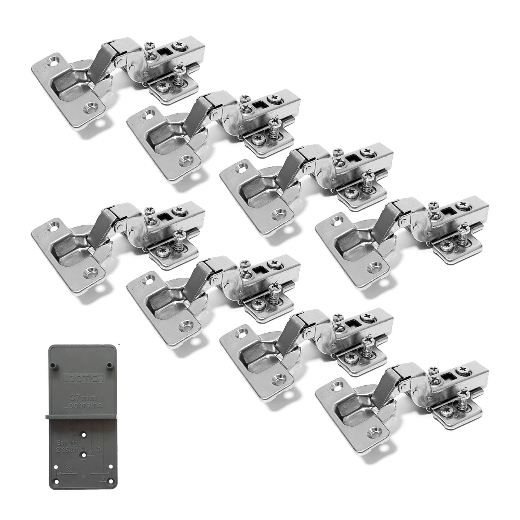 110 Degree 35mm Soft Close Hinge with Hydraulic Damper for Kitchen Cabinet Cupboard Wardrobe Door Automatic Hinges with Cushioning European Type