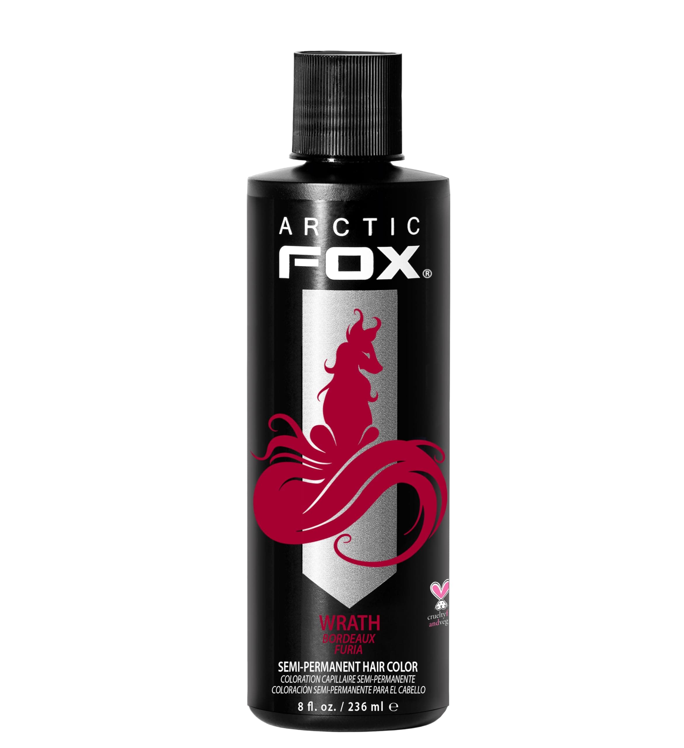 Arctic Fox 100% ヴィーガン Wrath 236 ml セミパーマネント・ヘアカラー