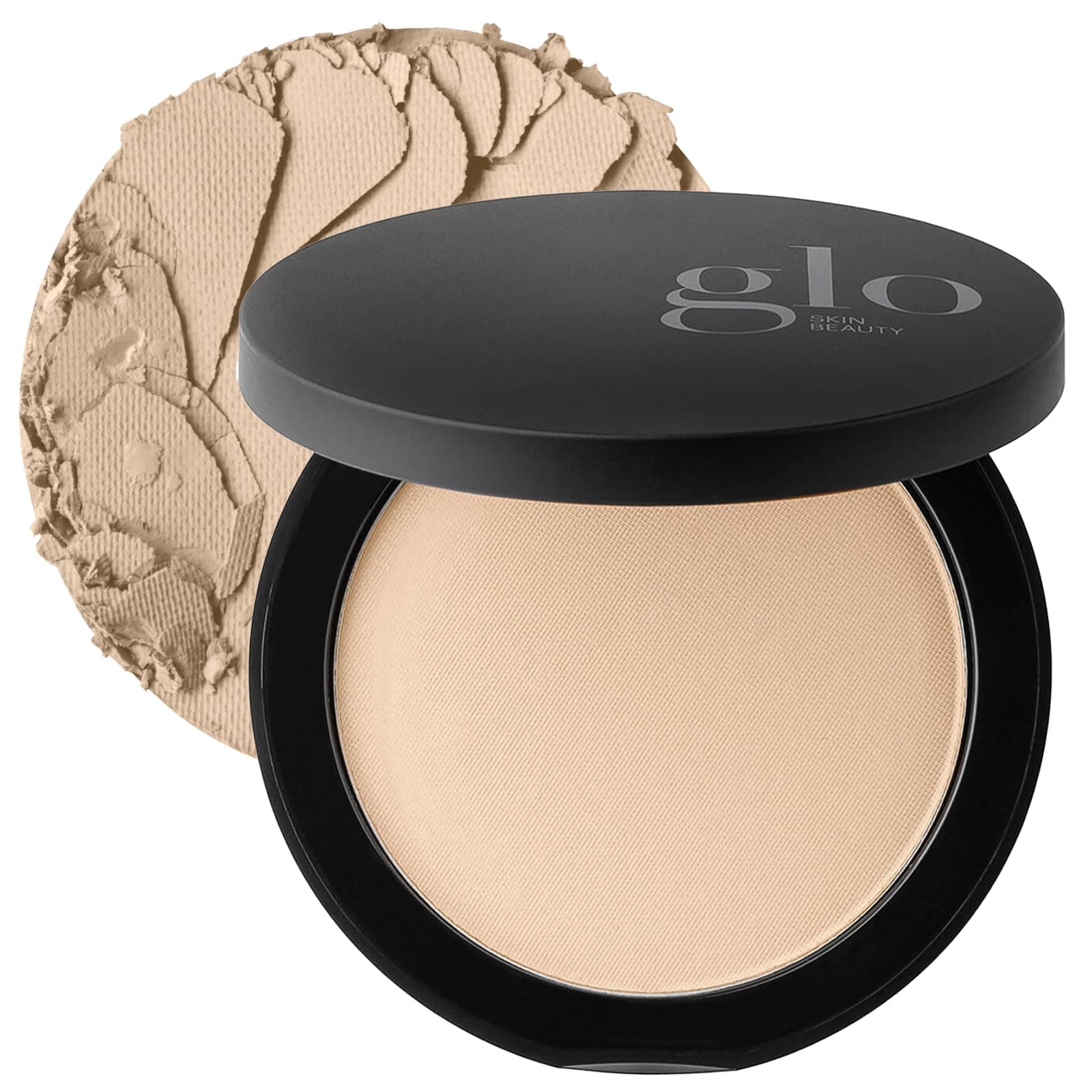 Glo Skin Beauty Pressed Base Powder Foundation - Flexible, Weightless Makeup for Longwearing Flawless Coverage and a Radiant Natural, Second-Skin Finish (Natural Fair)