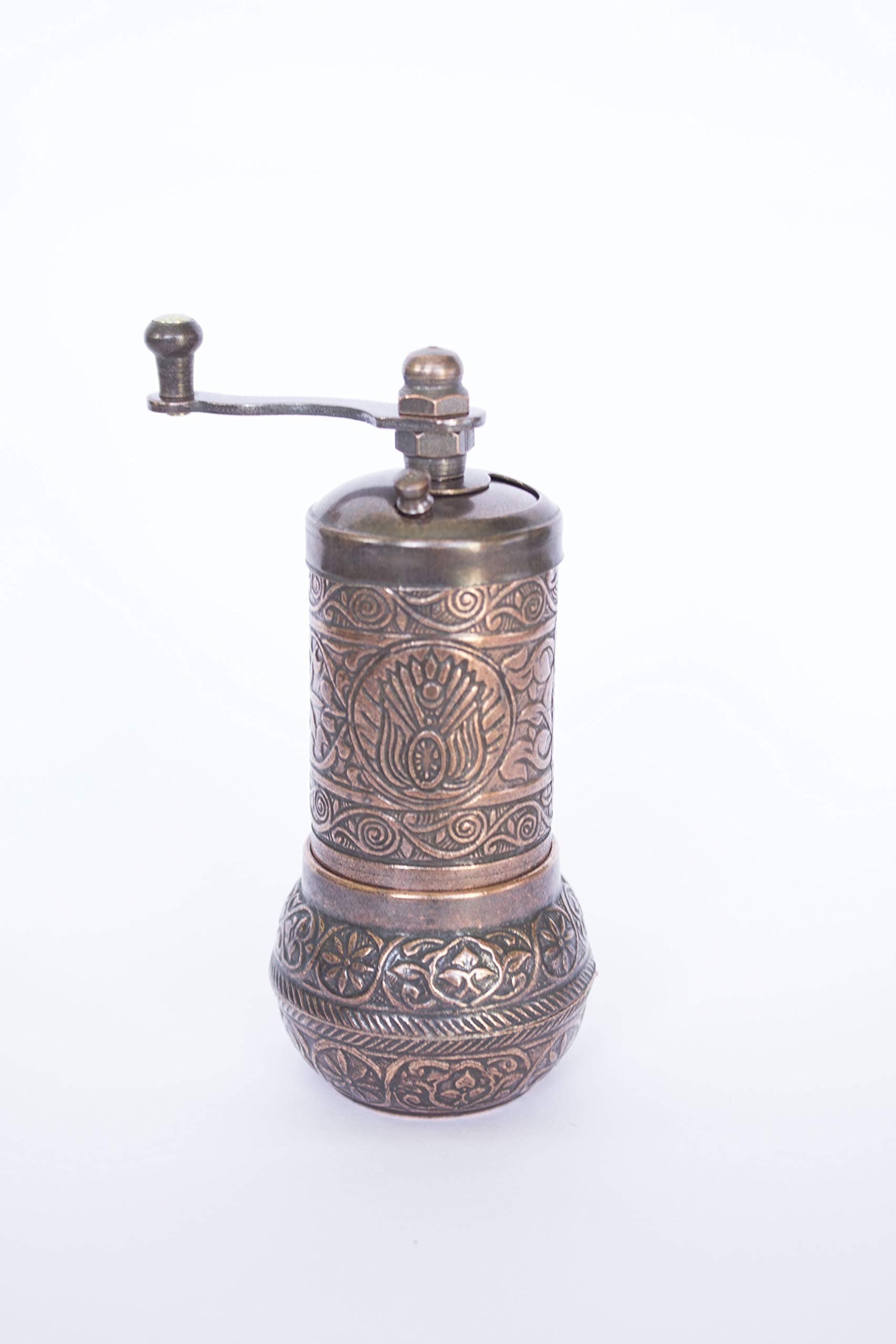 4.2" Pepper Grinder, Pepper Mill, Spice Grinder, Turkish Grinder (Antique Copper)