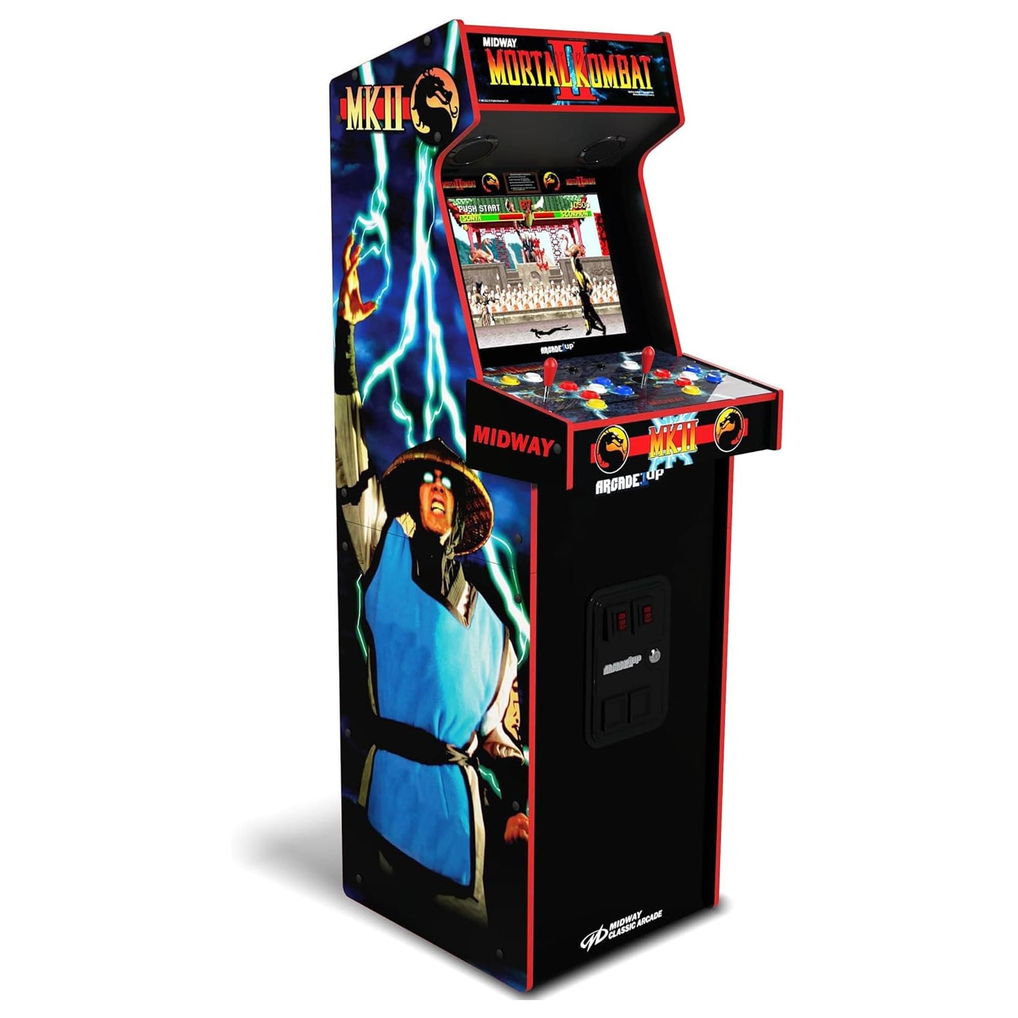 Mortal Kombat II Deluxe Arcade Machine for Home - 5 Feet Tall - 14 Classic Games