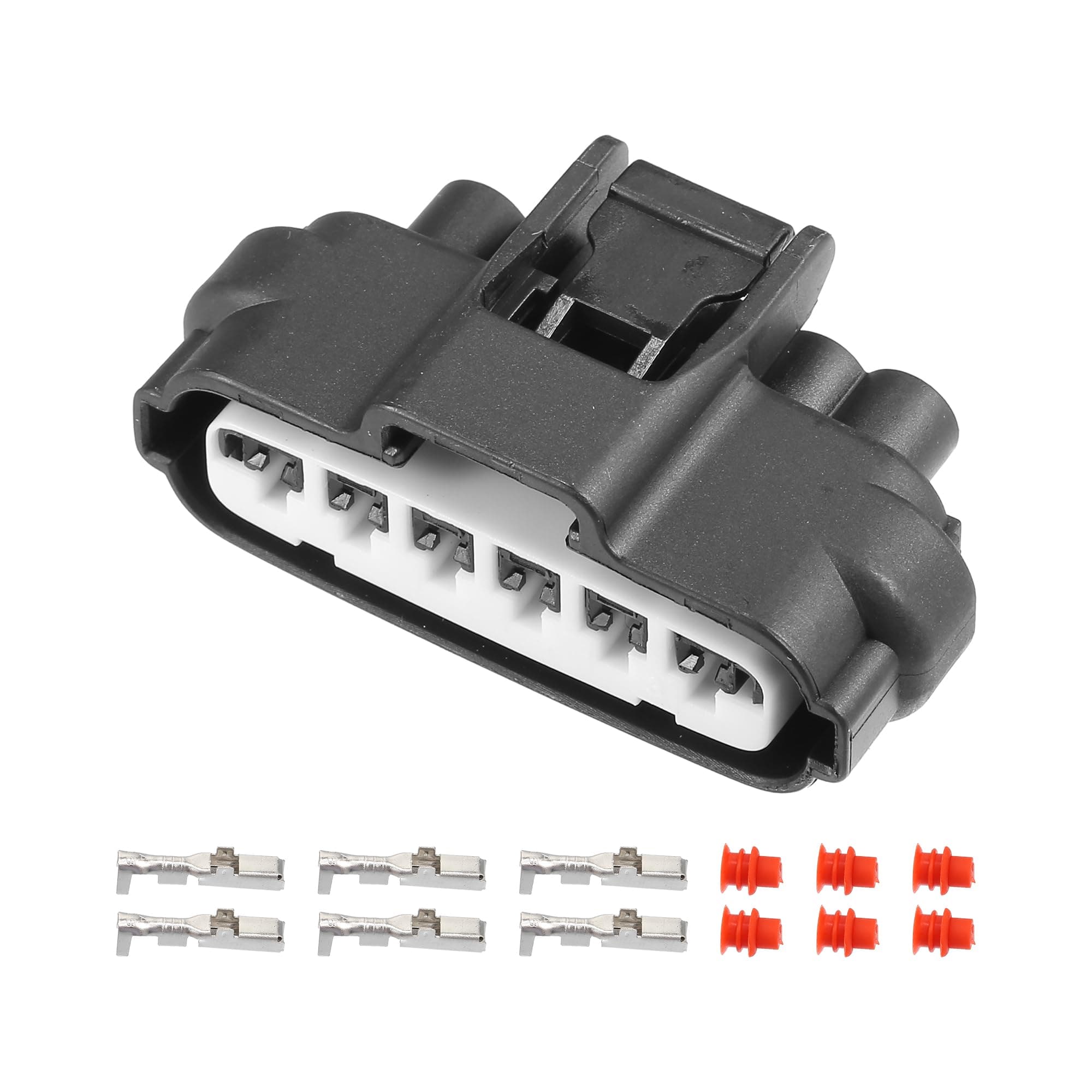 X AUTOHAUX 1 Set 6 Pin Throttle Position Sensor Connector Adapter Plug Clip Kit Replacement Universal for Car Throttle Position Sensor