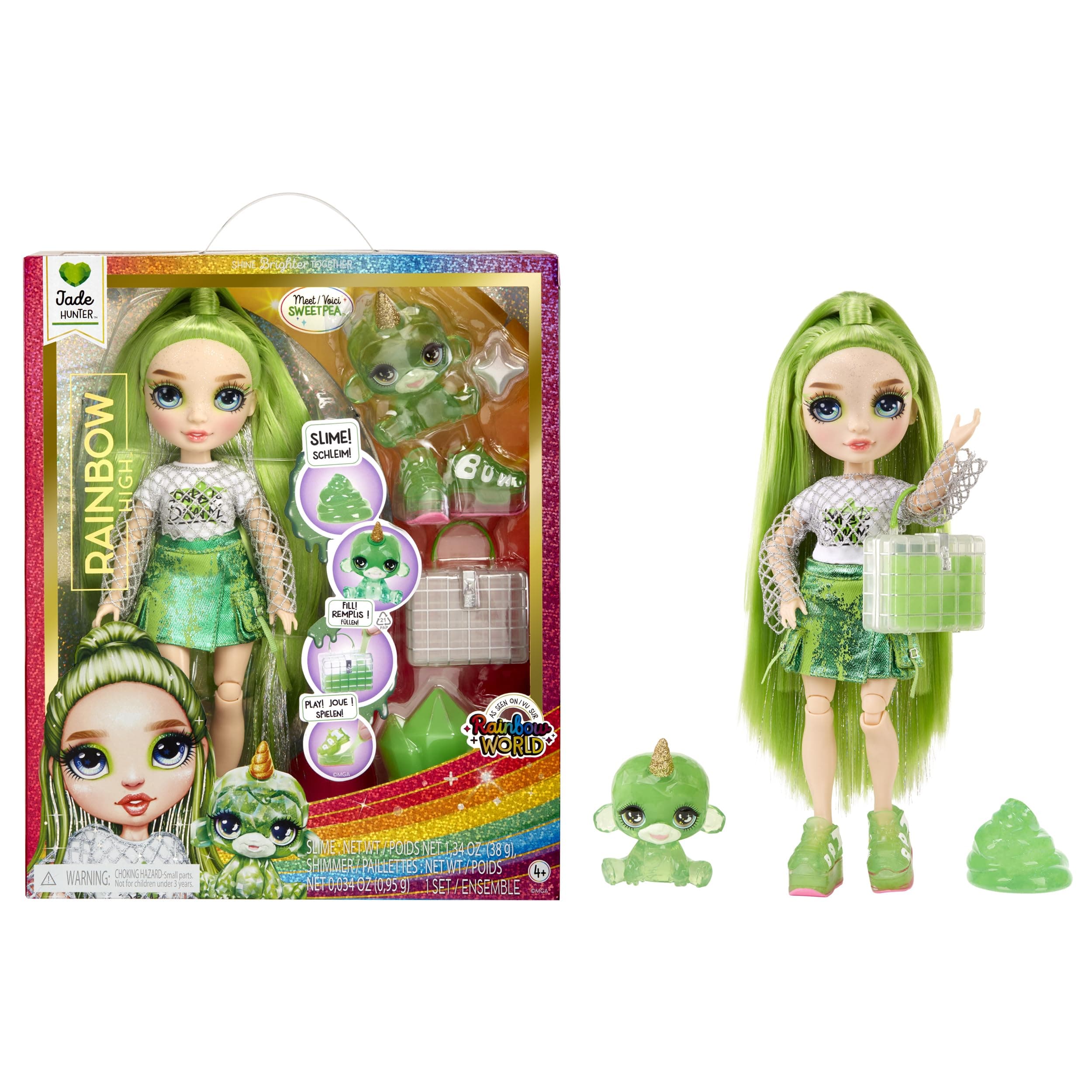 Classic Rainbow Fashion Doll- Jade