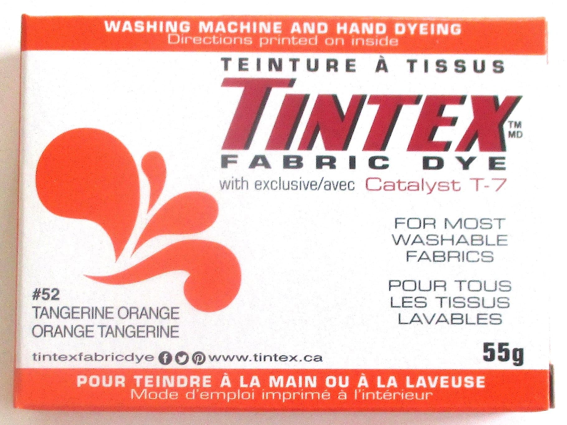 Brand Tangerine Orange Fabric Dye #52