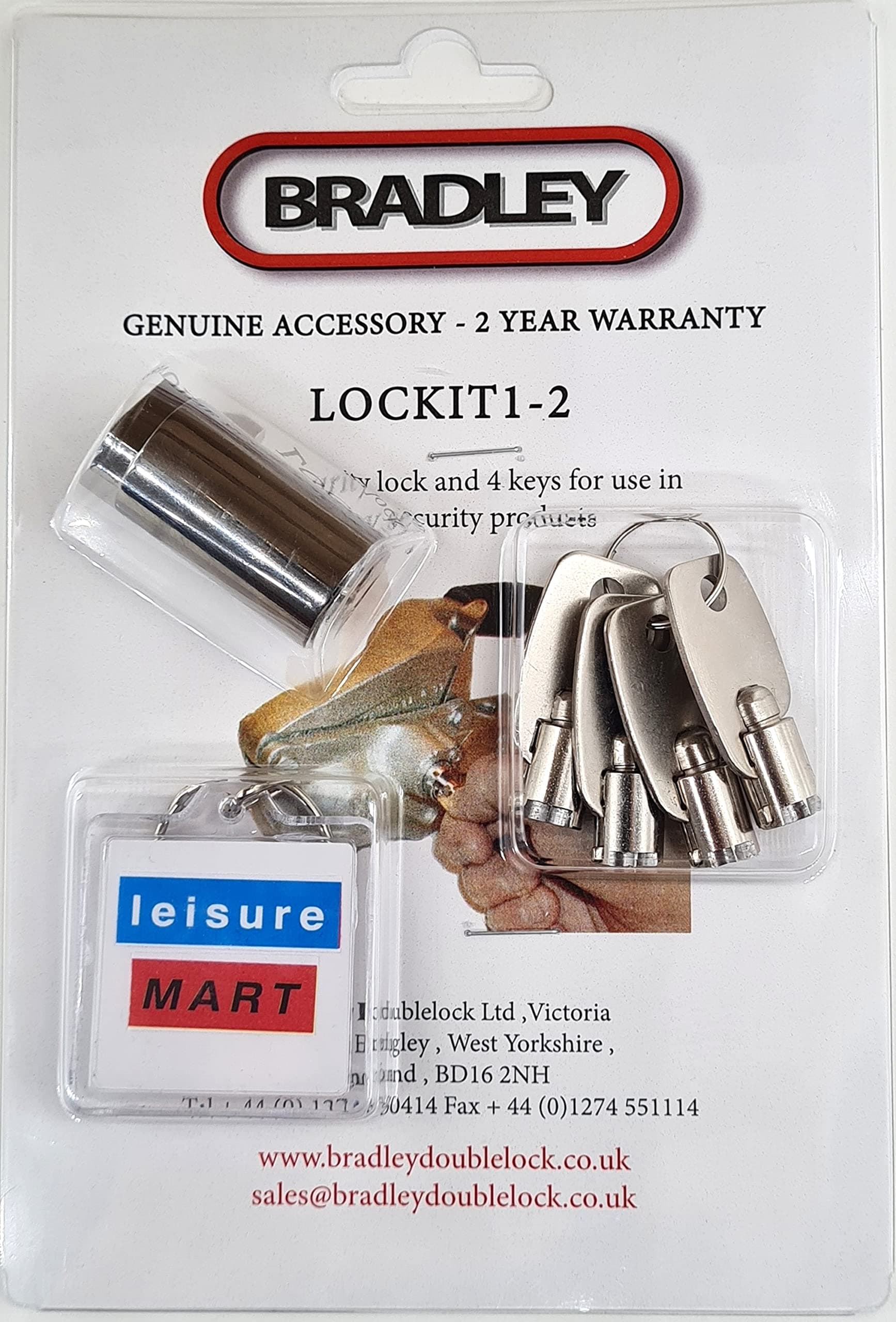leisure MART Bradley Genuine Hitch Coupling lock LOCKIT 1-2 with 4 Keys D201C Hu3 Hu12 Hu3he LMX431